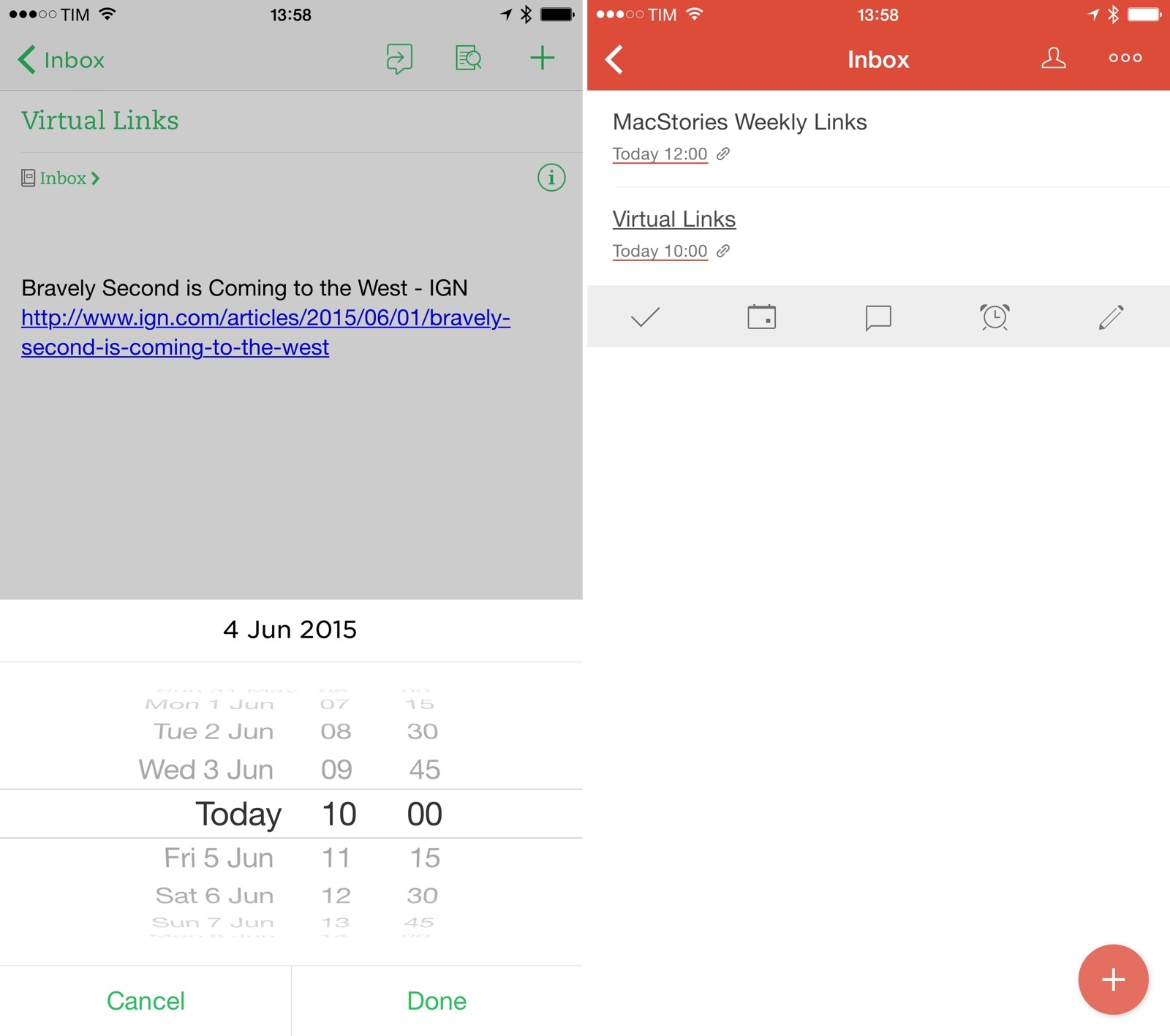 Evernote reminders as Todoist tasks thanks to PowerApp.