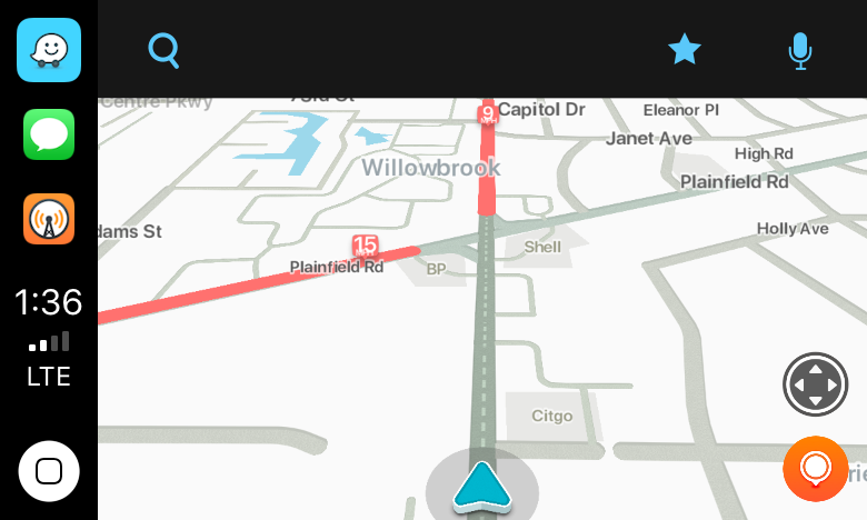 Waze alerted me to local road work.