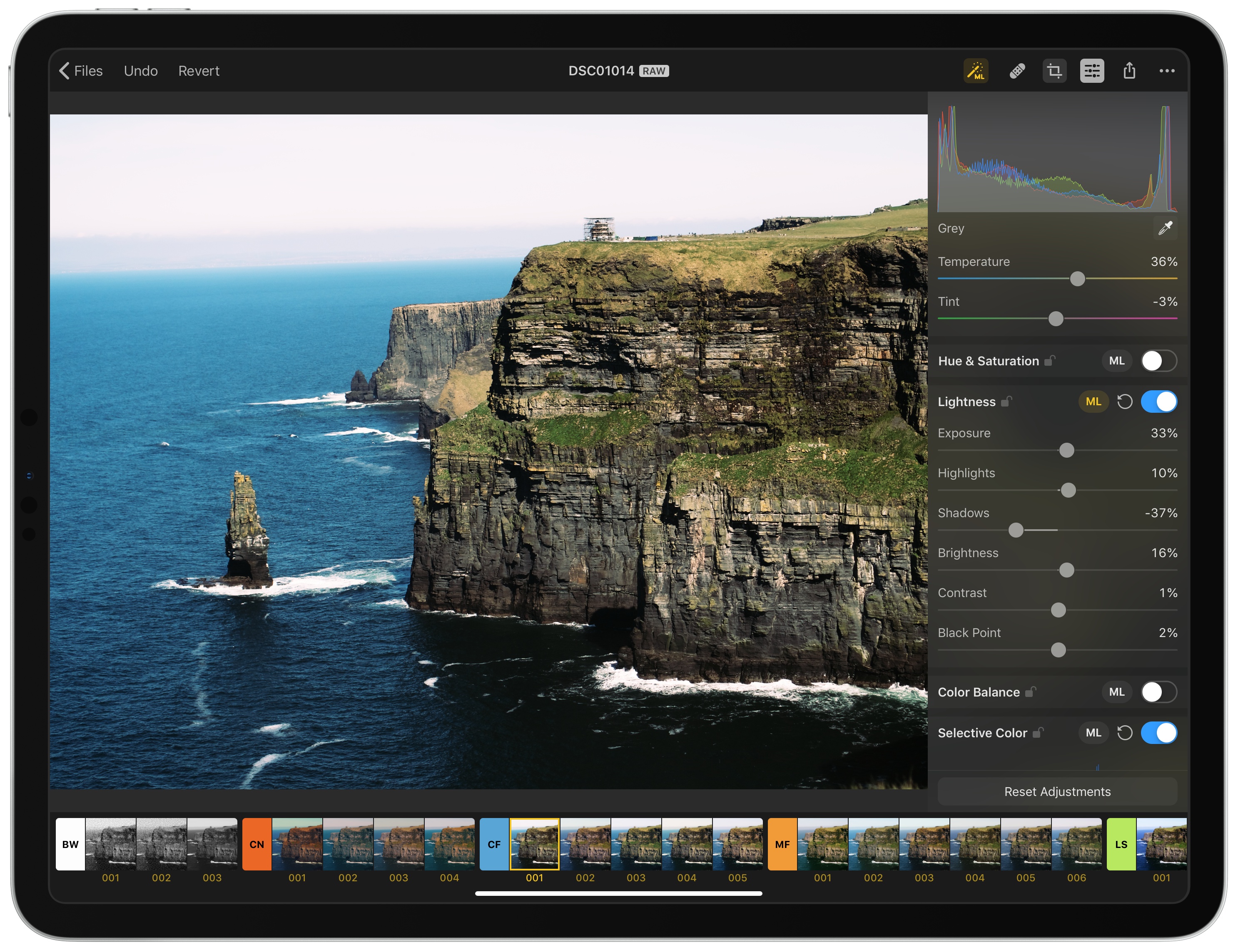 Pixelmator Photo was originally intended to be a full iPad version of Pixelmator Pro.