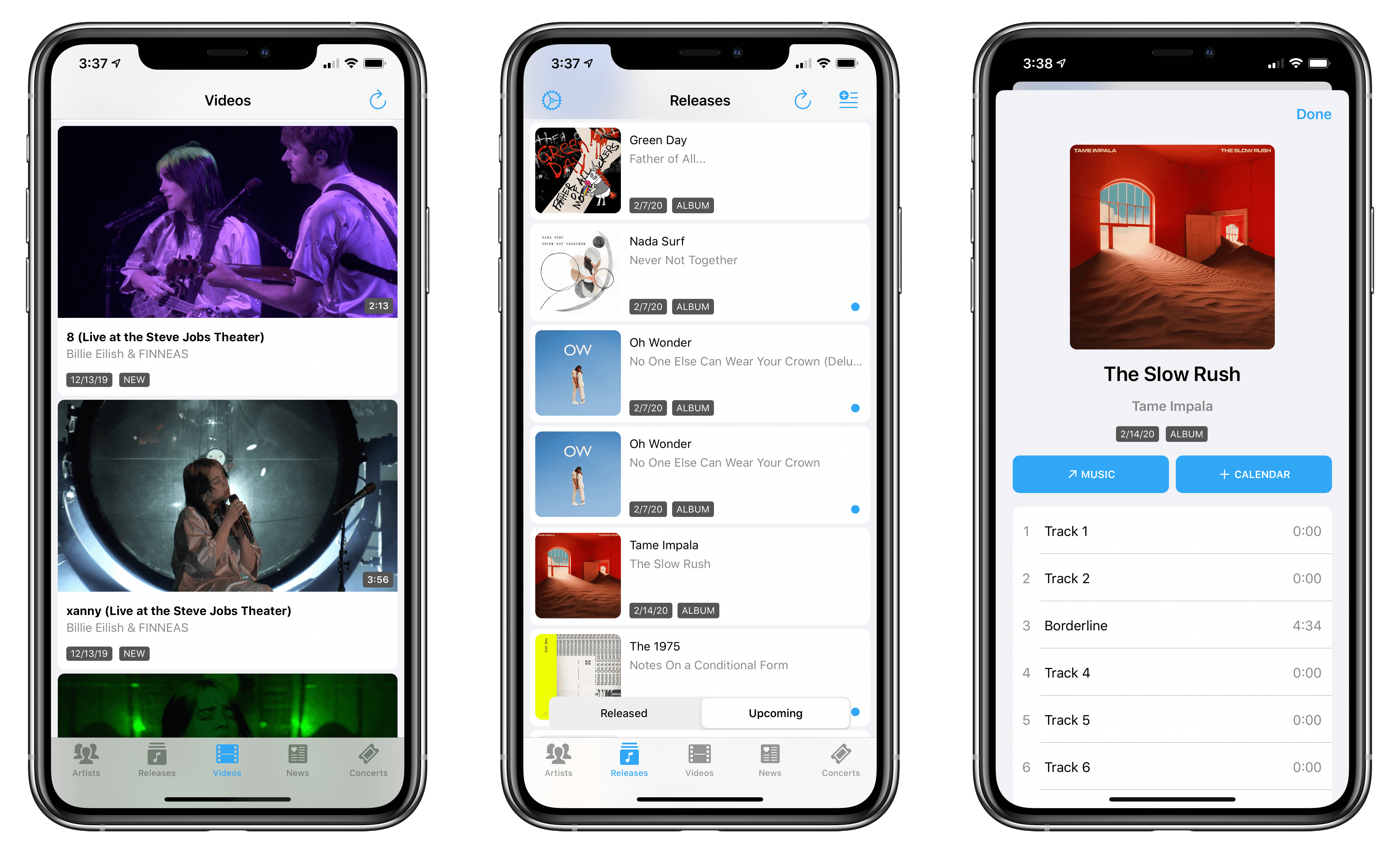 MusicHarbor's latest update lets you keep track of music videos too.