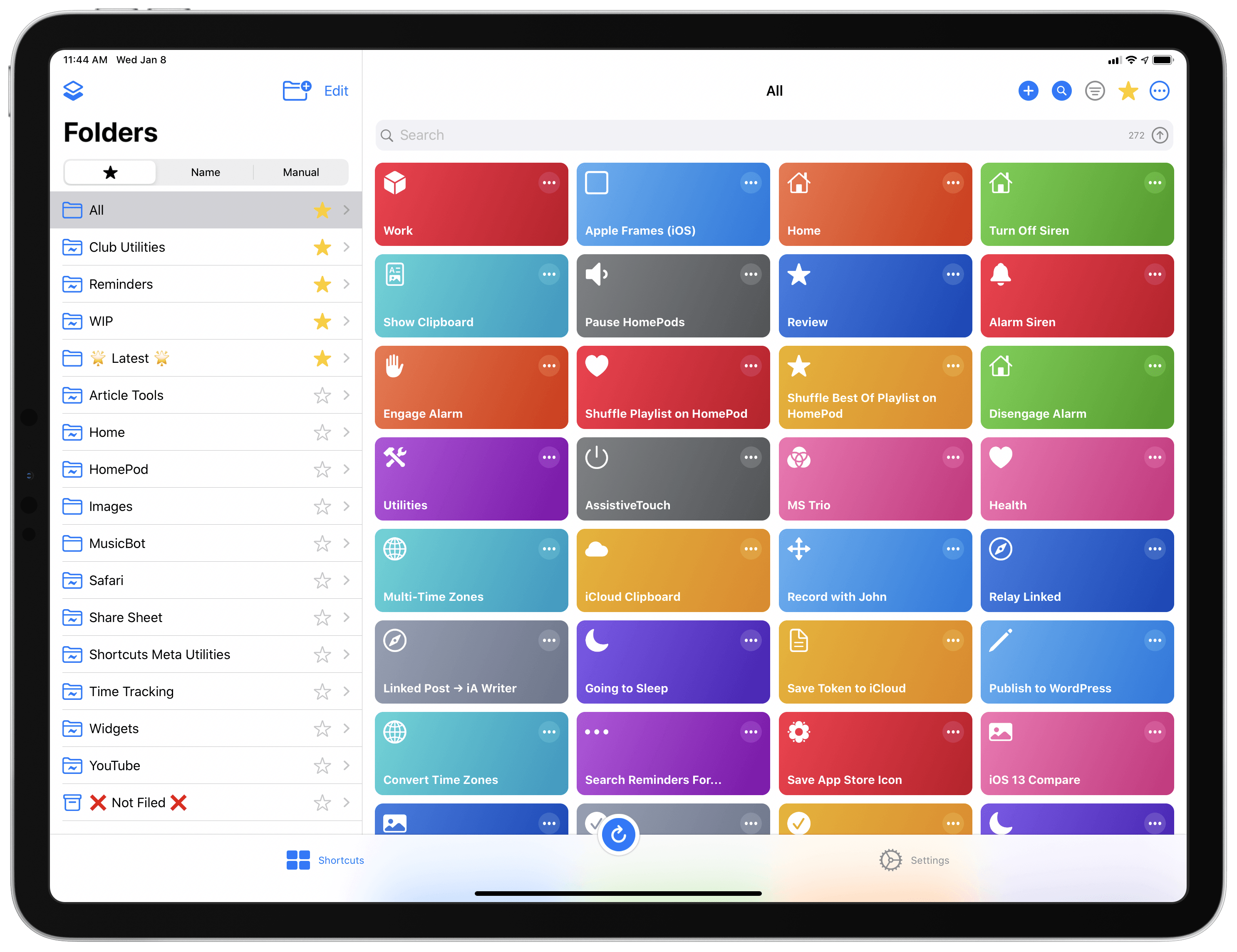 At a glance, LaunchCuts' main view looks just like Shortcuts.
