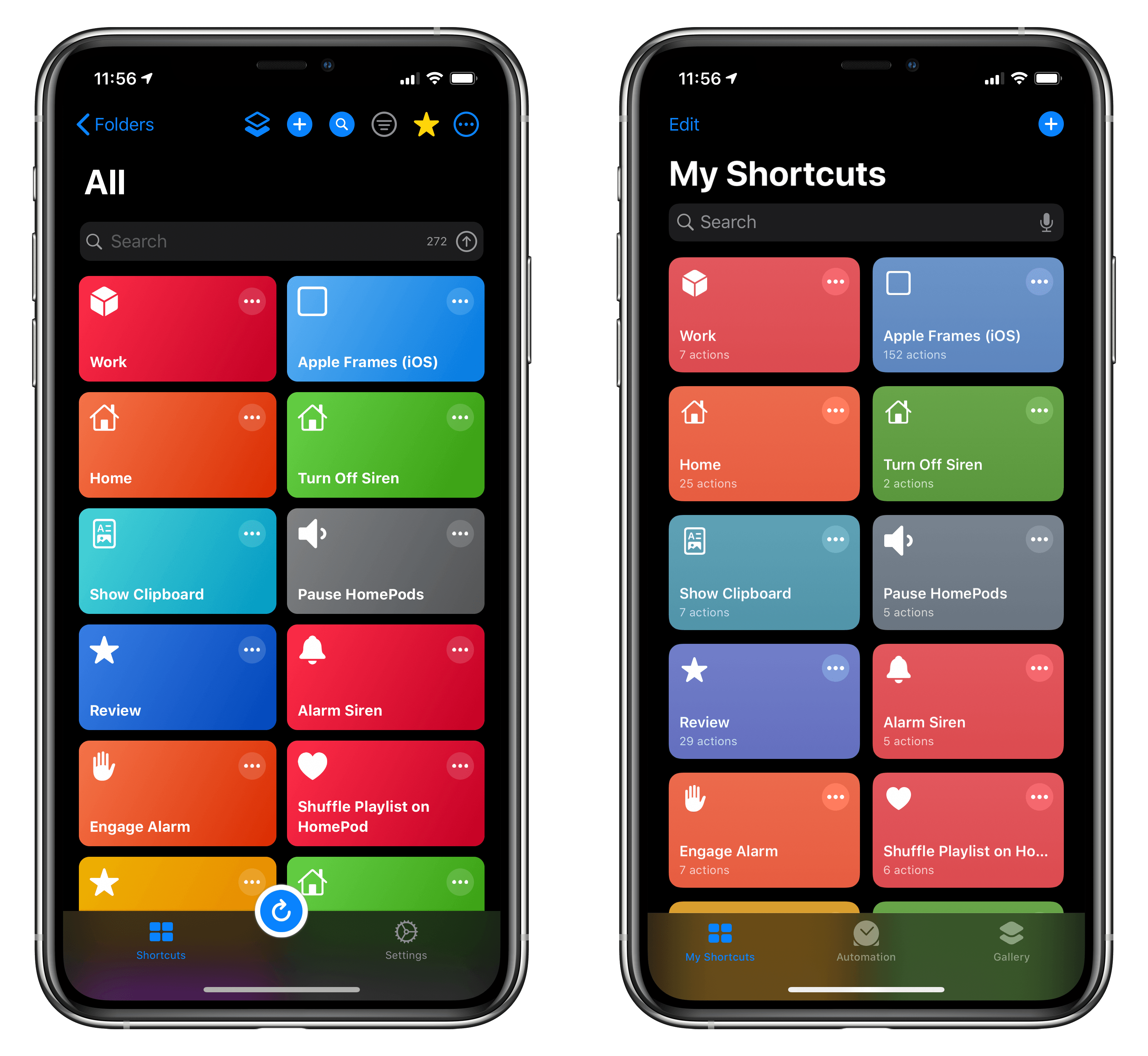 Bright colors look better in dark mode than Apple's new colors.