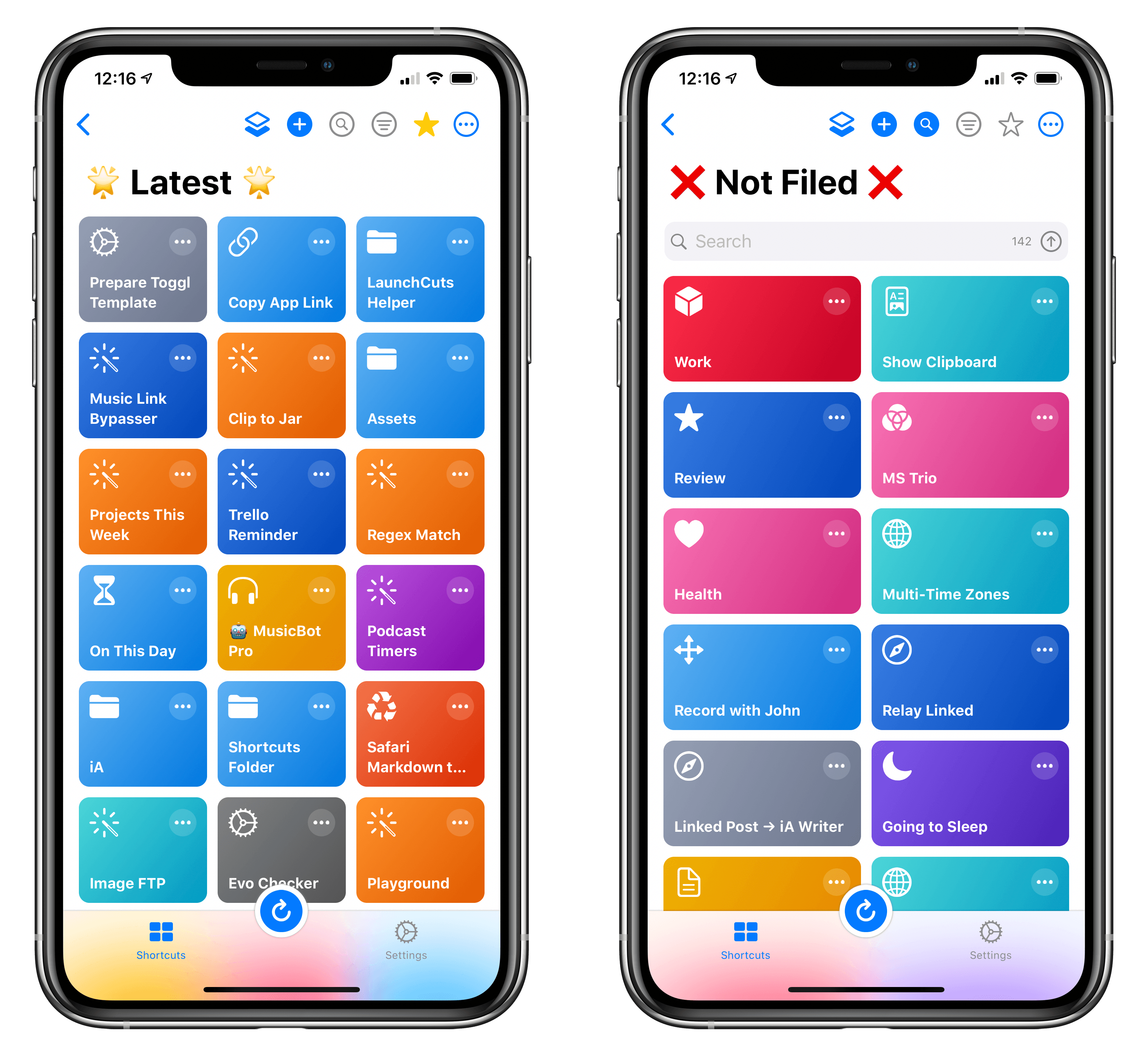 Two smart folders I also use in LaunchCuts.
