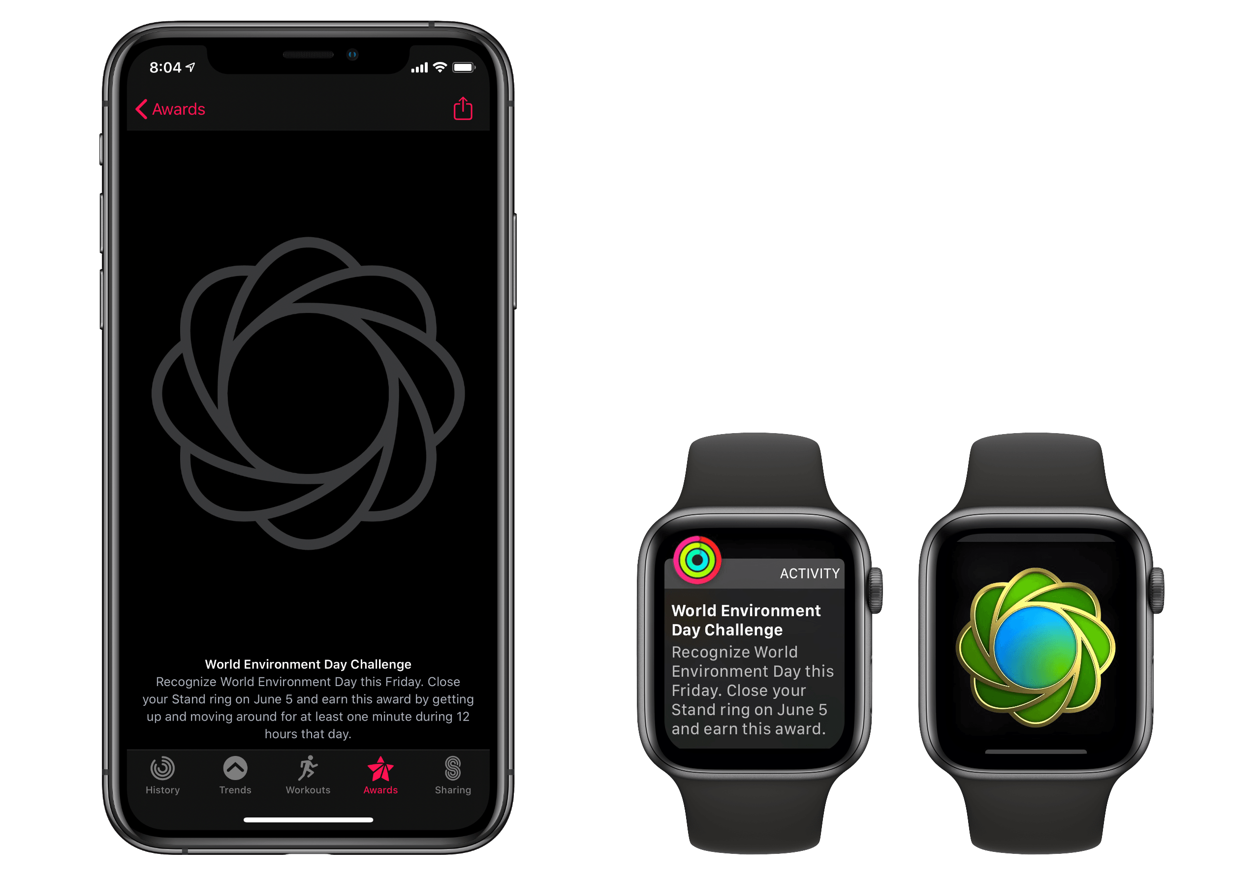 Apple Watch Activity Challenge Coming June 5 for World Environment Day -  MacStories
