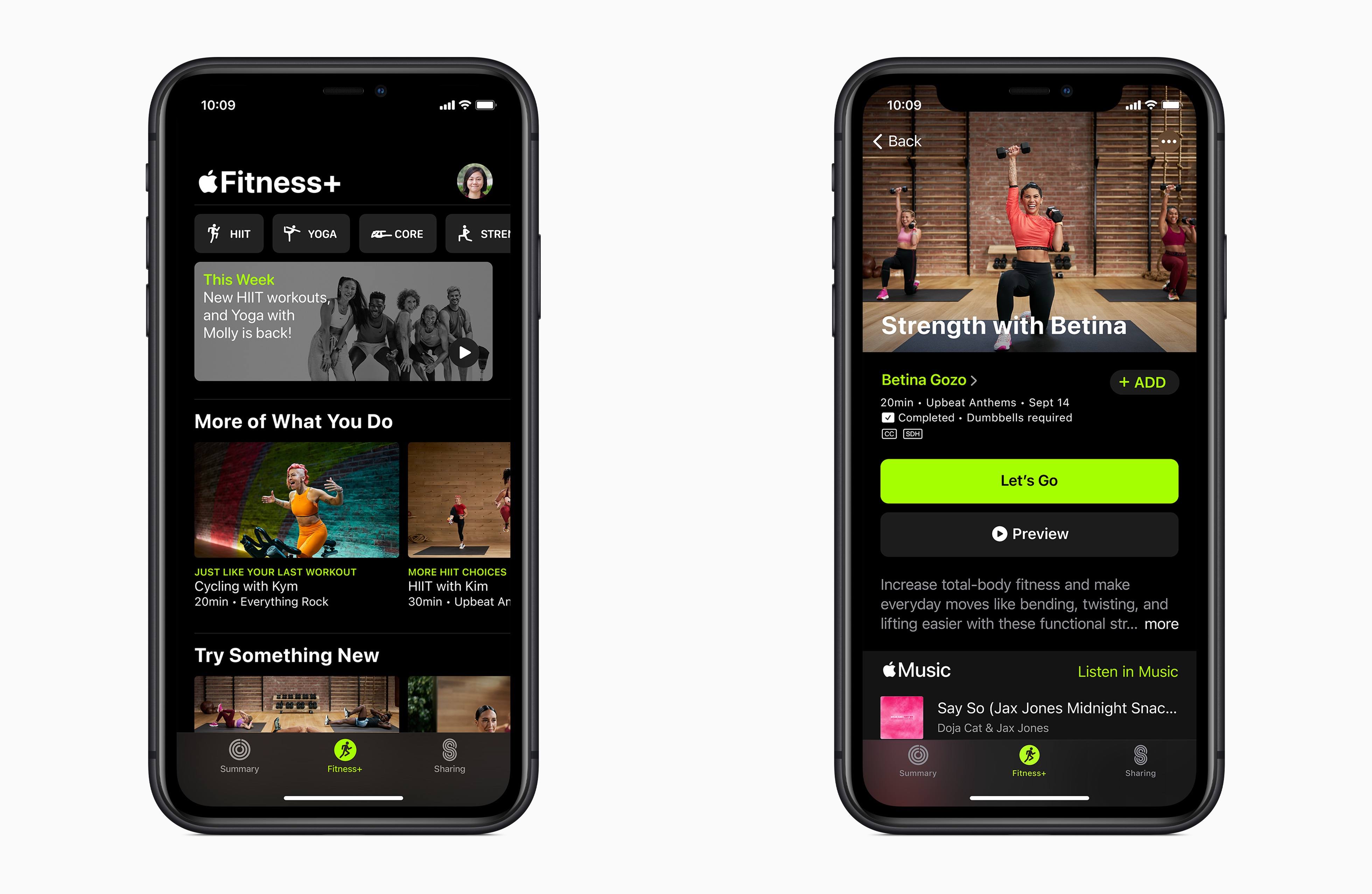 Fitness+ will live inside the Fitness app.
