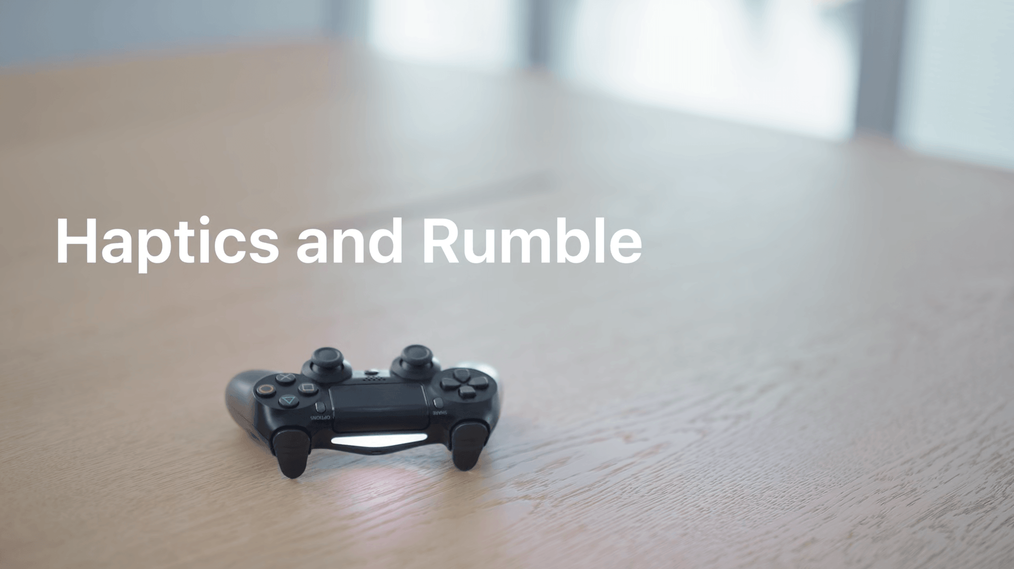 Haptics, rumble, and controller-specific features are now supported on Apple's platforms. Source: Apple.