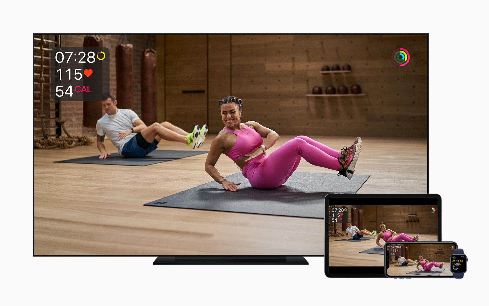 Apple Fitness+ will work across a variety of Apple devices.
