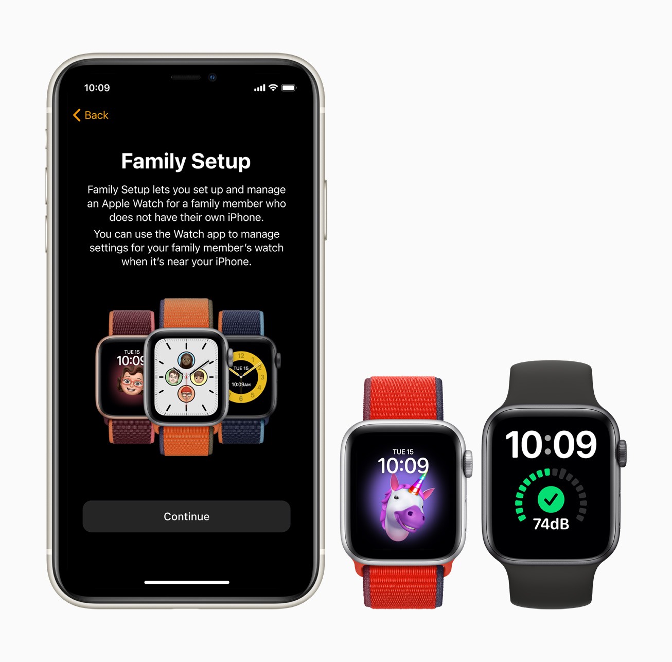 Setting up a child’s Apple Watch.