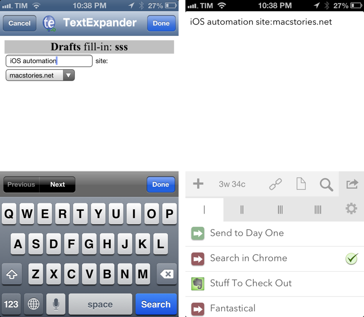 TextExpander touch 2.0