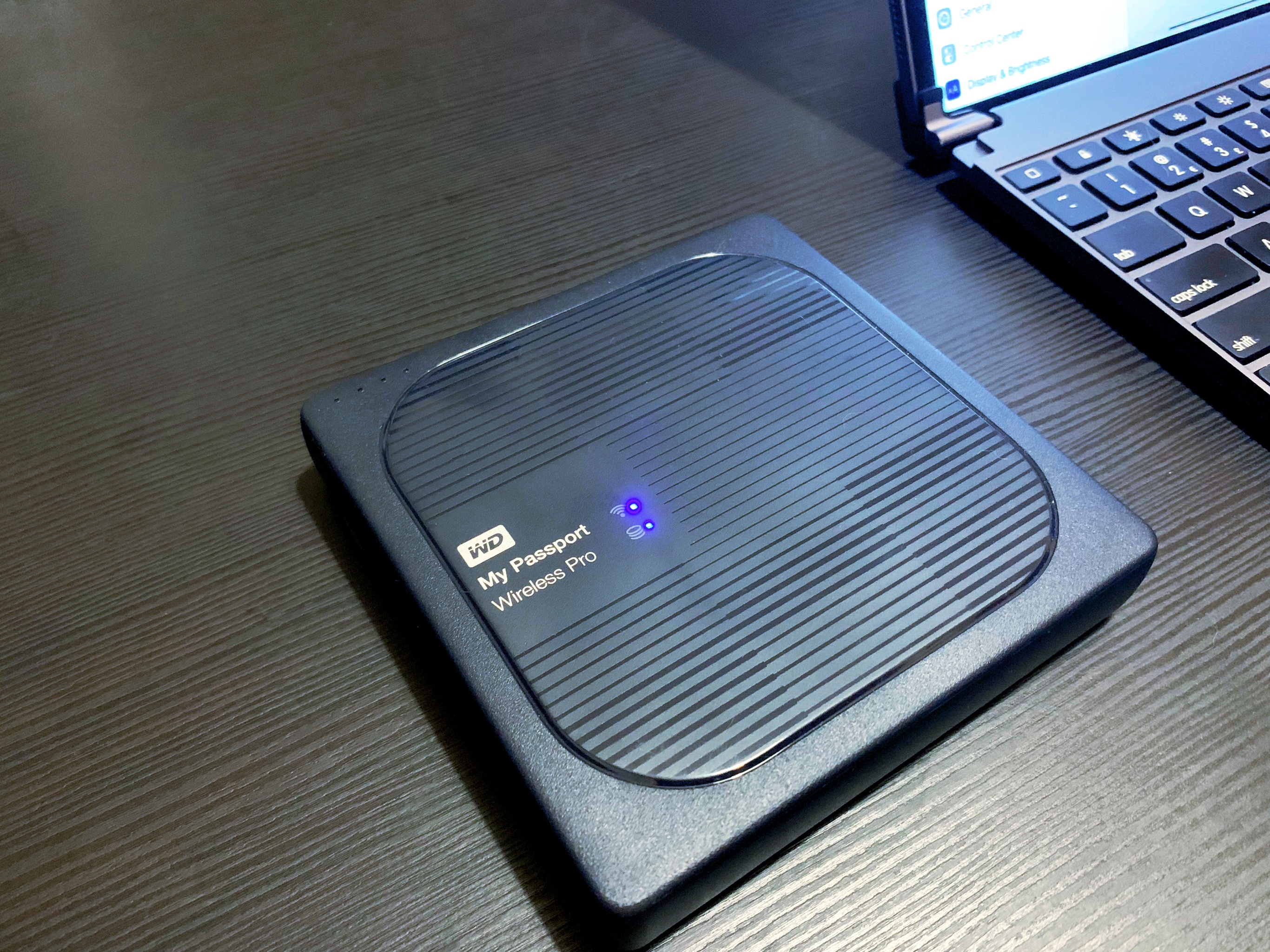 The WiFi drive I use to transfer files from an SD card to the iPad Pro.