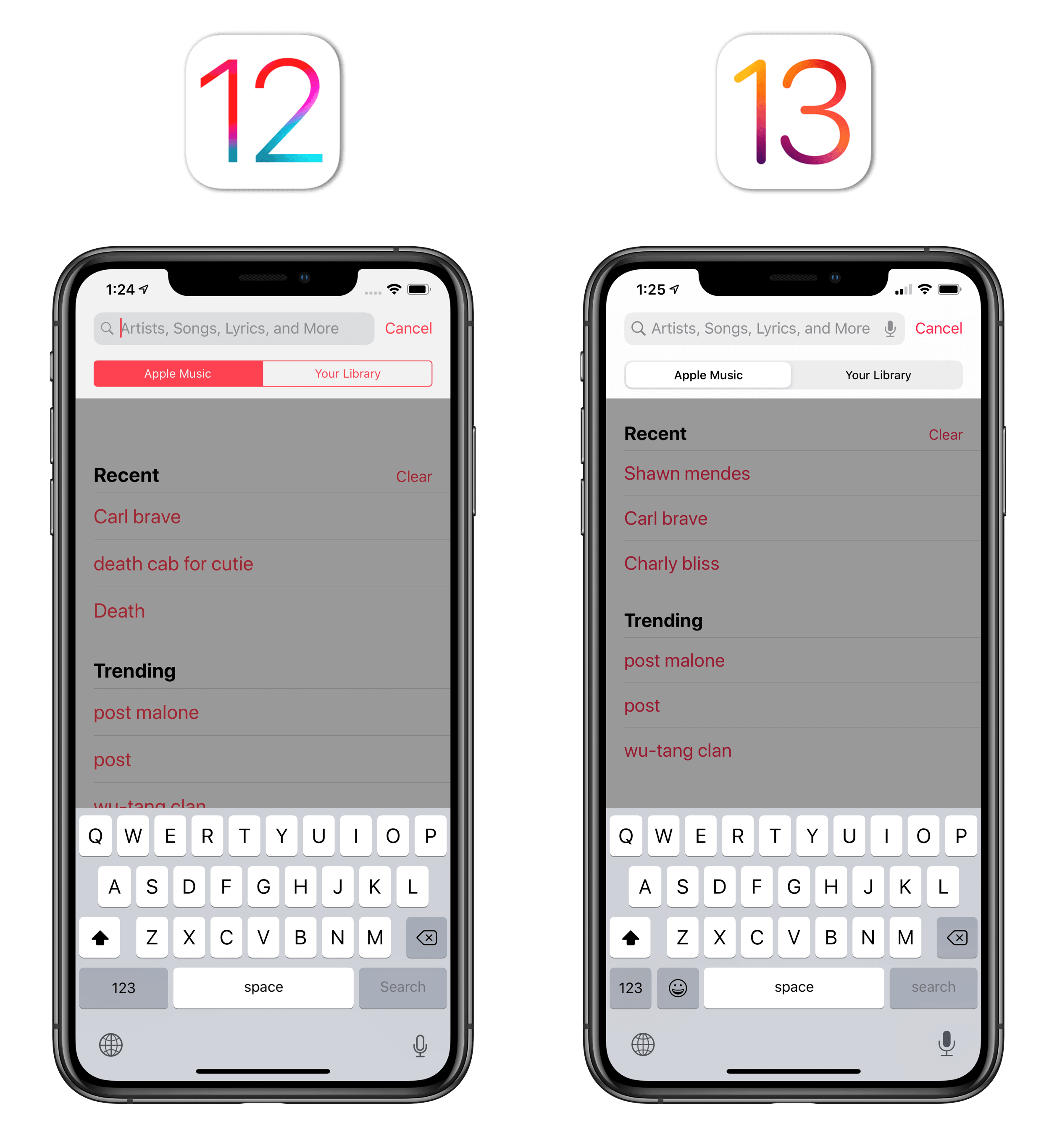 Segmented controls have been redesigned in iOS 13.