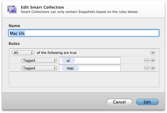 LittleSnapper Smart Collections