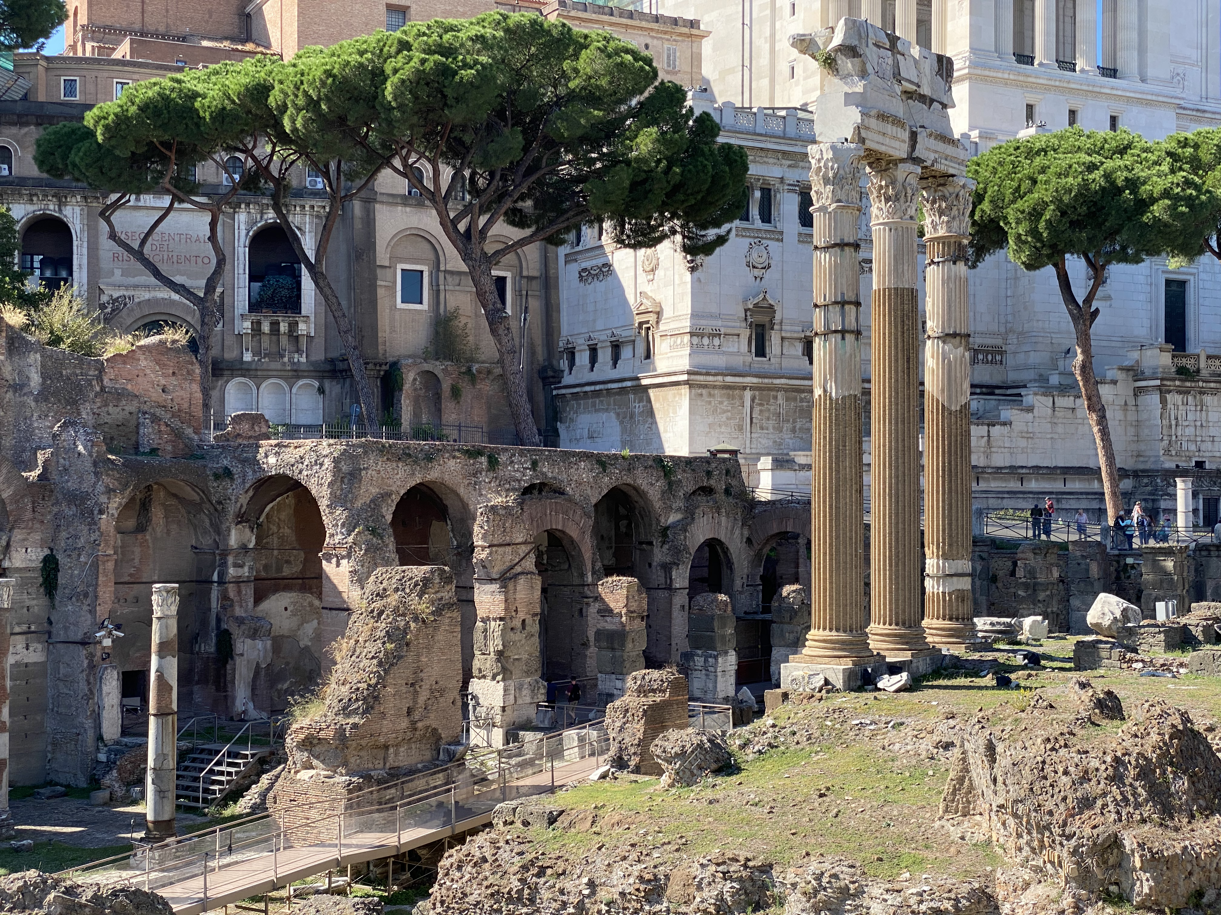 Detail of the Forum of Caesar, telephoto camera.