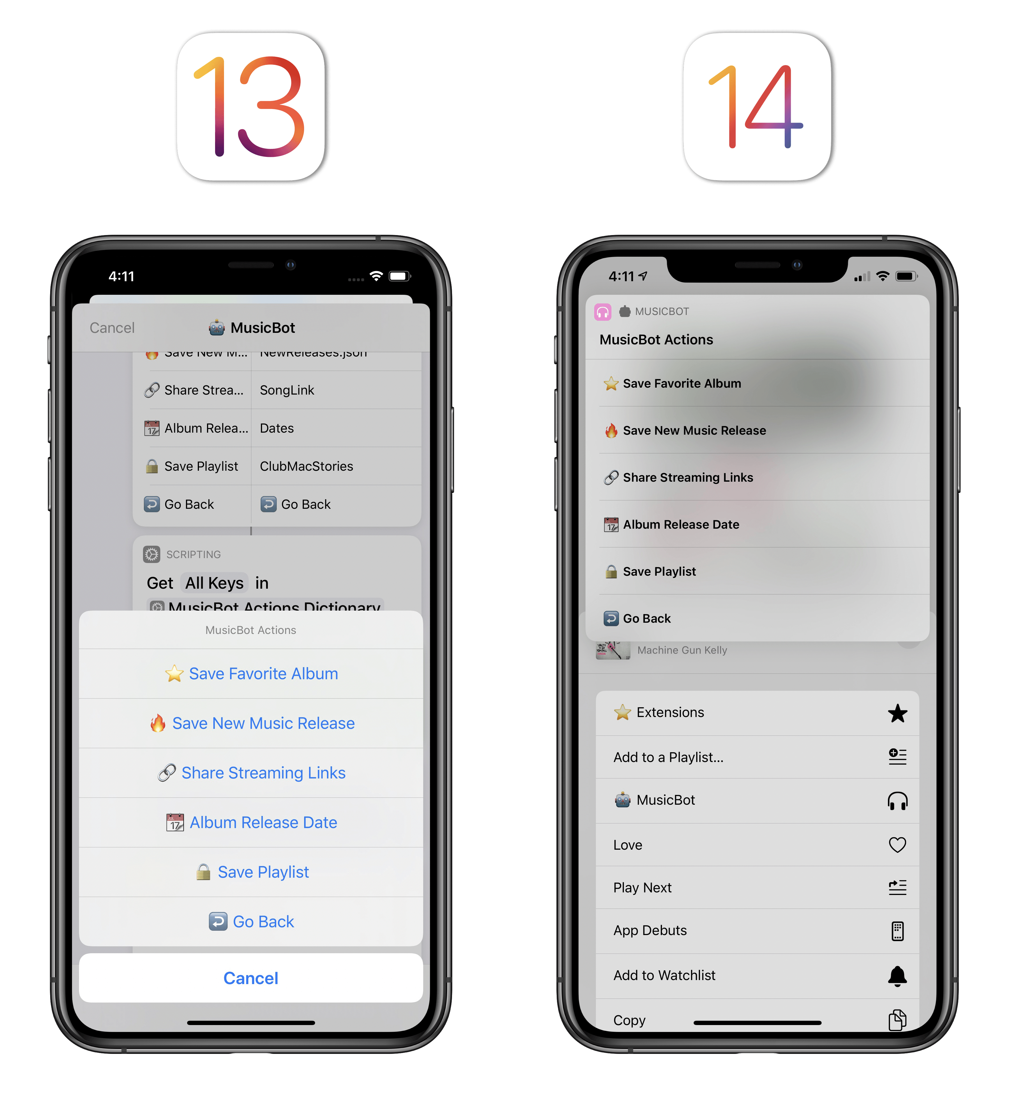 Actions that require interactions are presented with compact UI in iOS 14.