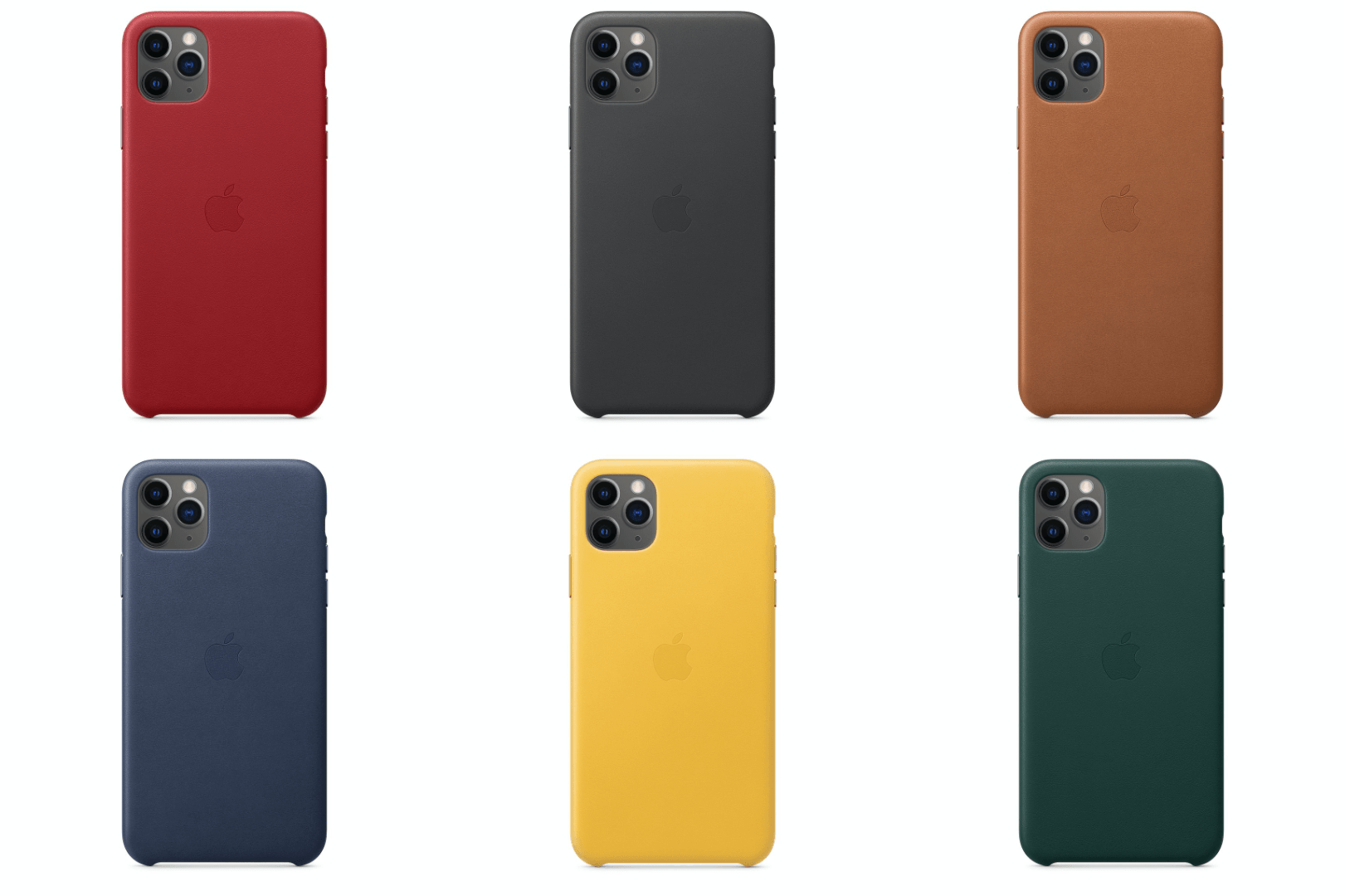 Product Red, Black, Saddle Brown, Midnight Blue, Forest Green, and Meyer Lemon.
