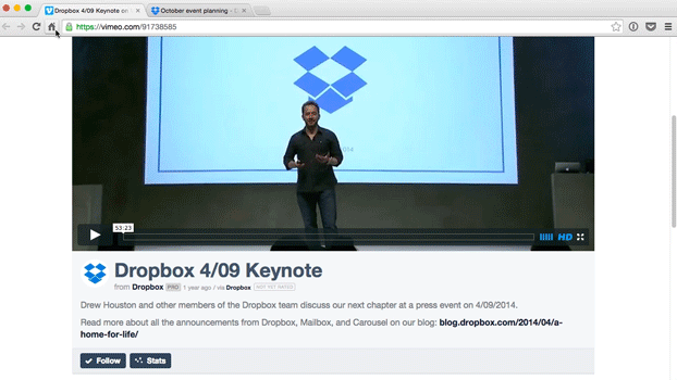 Example from the Linked Dropbox Blog post