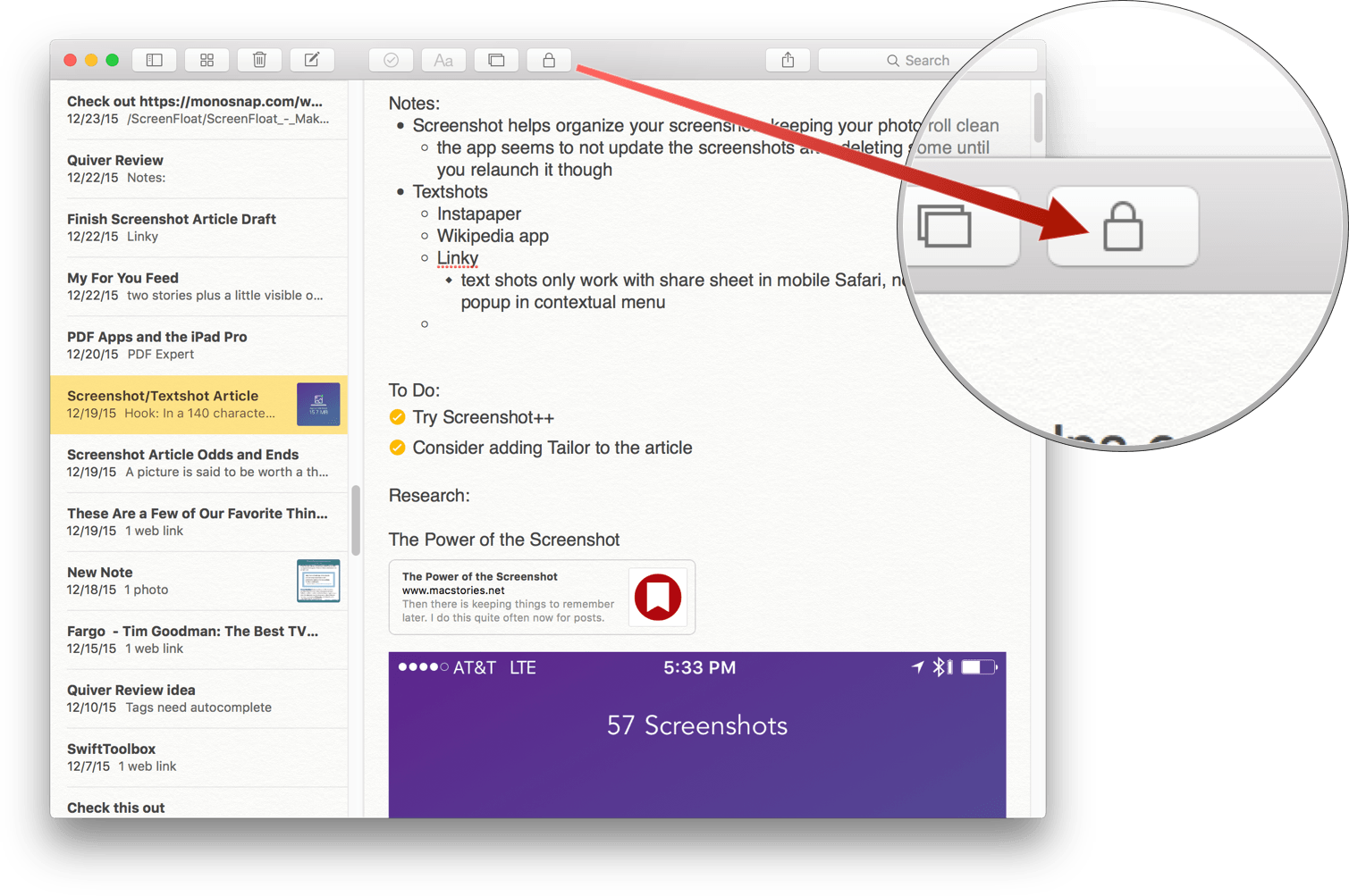You can now password-protect your notes.