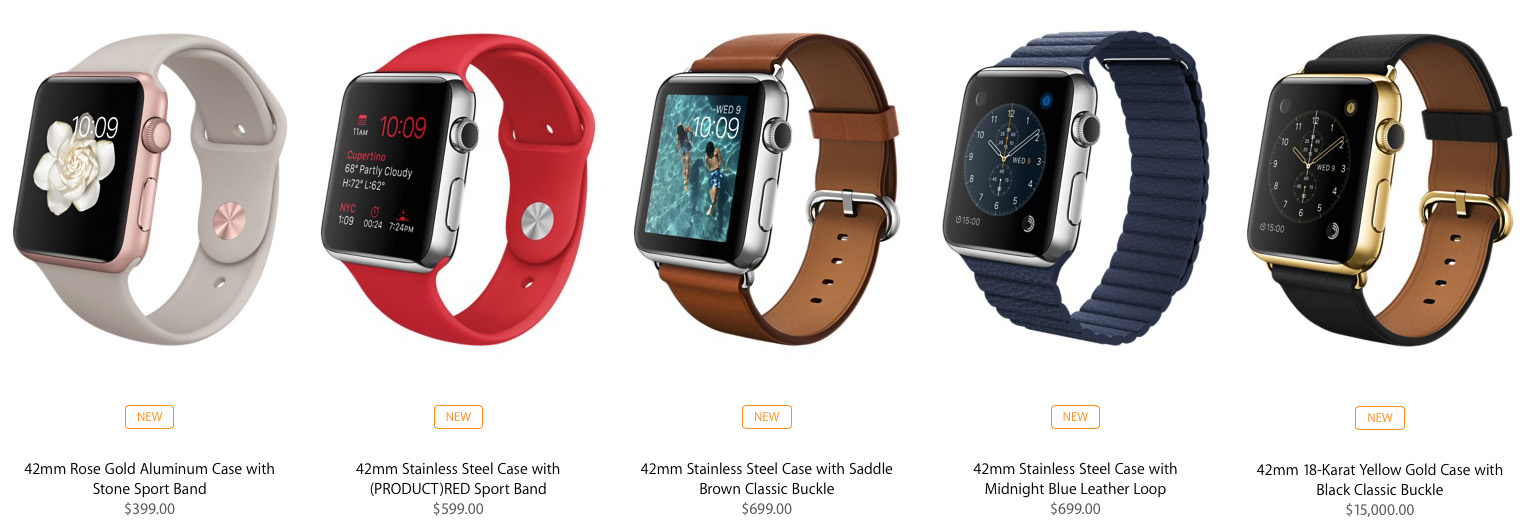 Some of the new Apple Watch collections