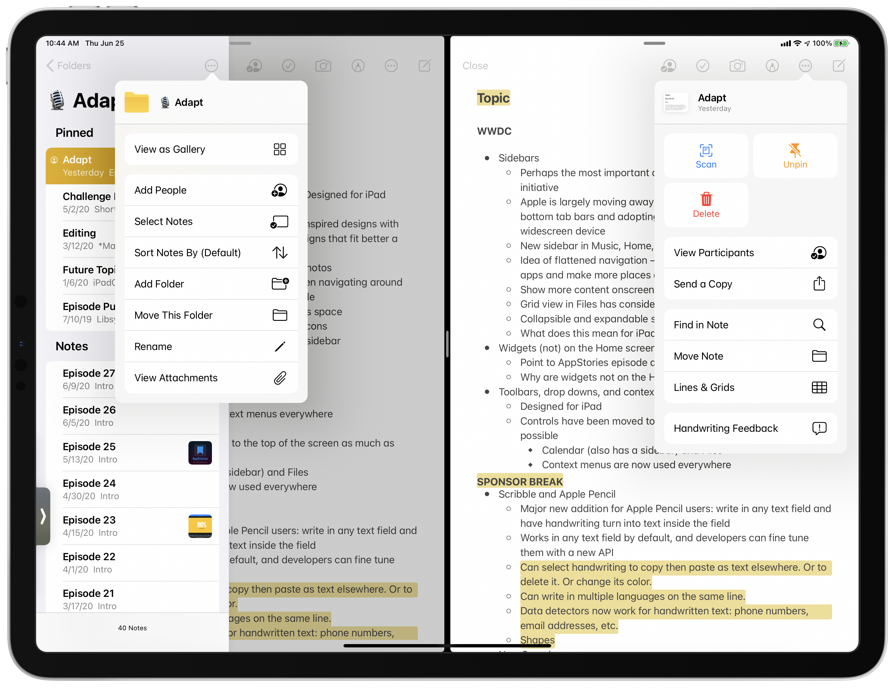 add bulleted list to mac notes app