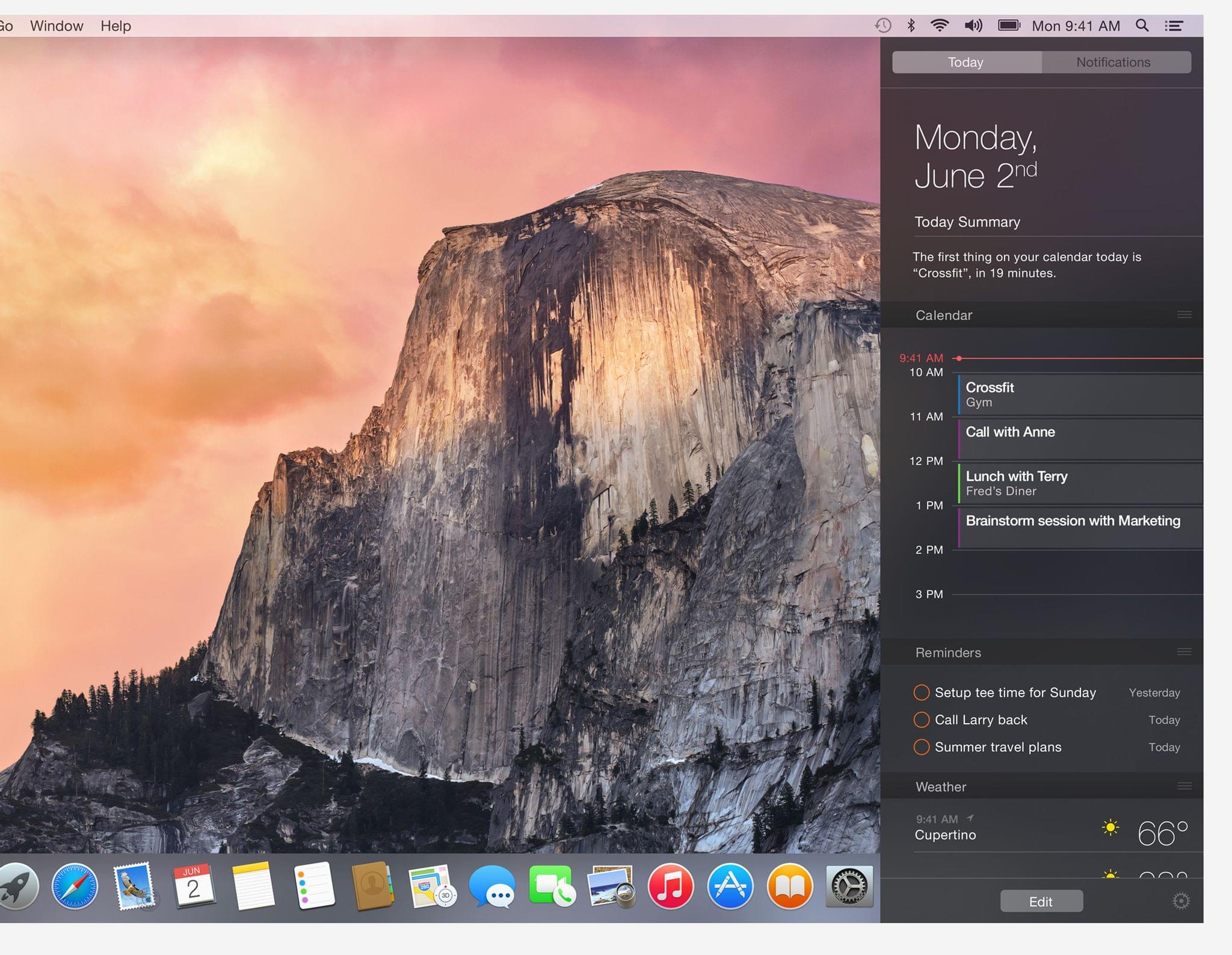 In 2014, Yosemite moved widgets from [Dashboard](https://en.wikipedia.org/wiki/Dashboard_(macOS)) to a new Today view that became Notification Center.