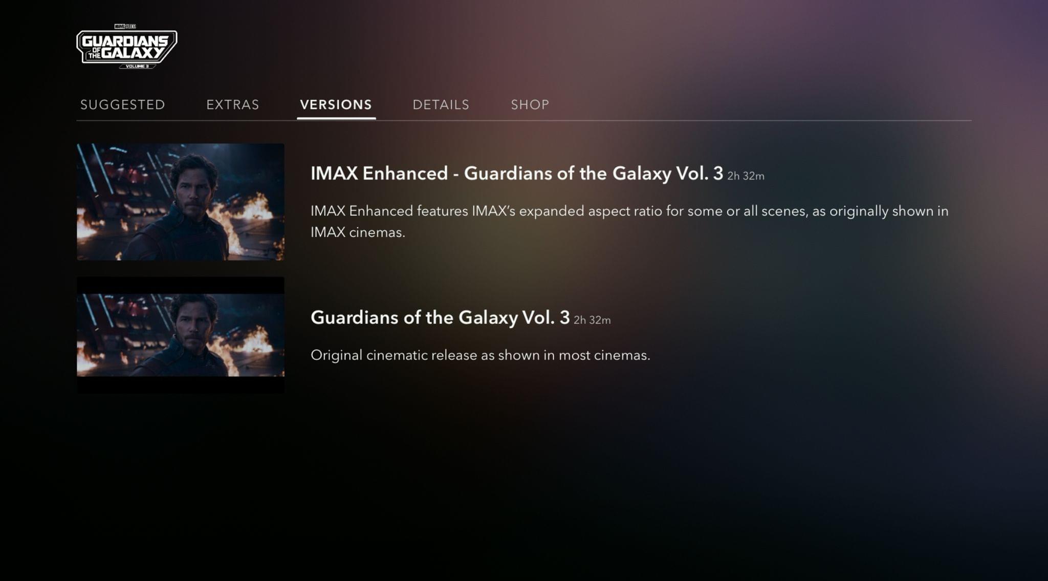 Disney+ IMAX Enhanced debuted earlier this year on Apple TV.