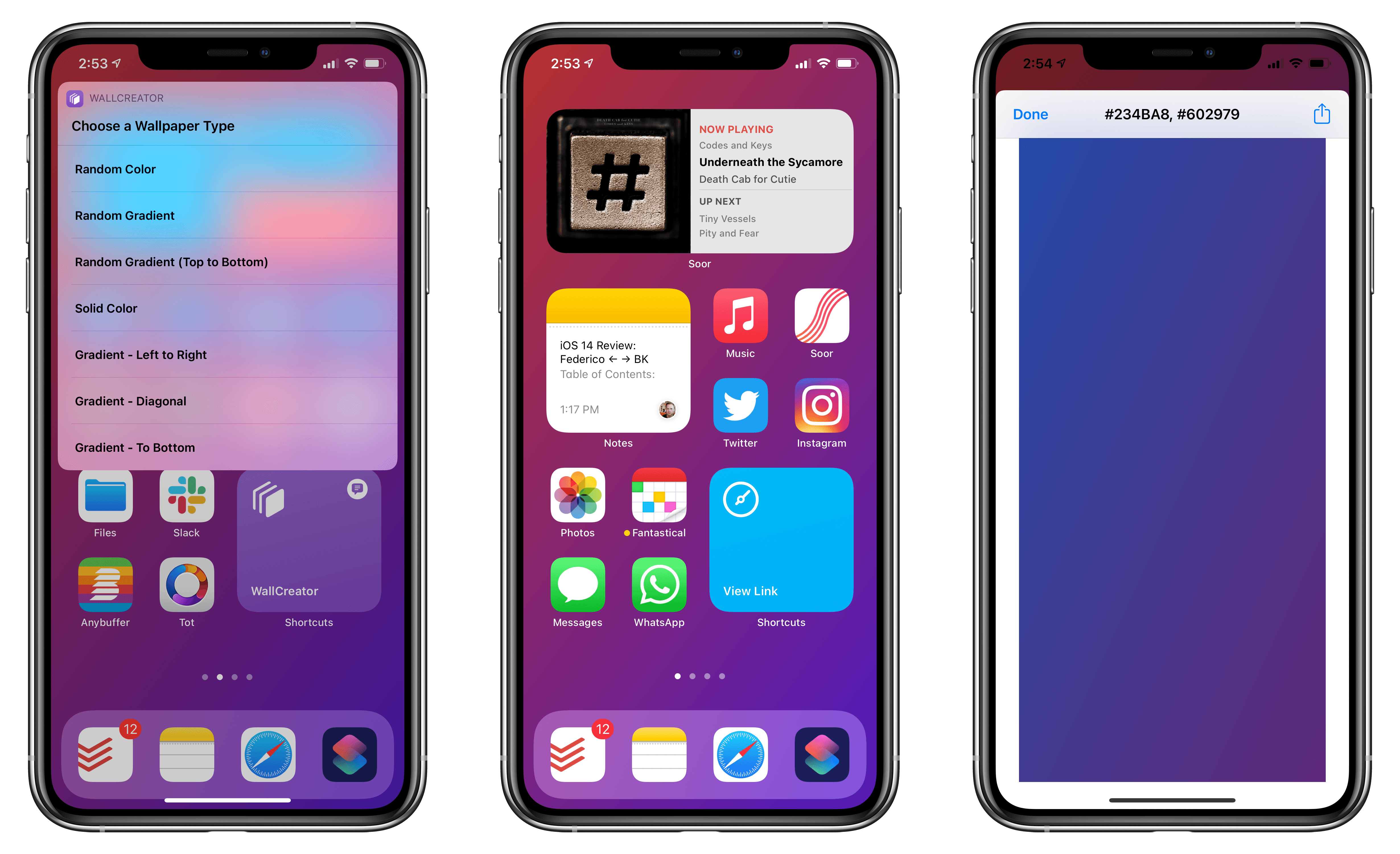 Introducing WallCreator: A Shortcut to Create iPhone and iPad Wallpapers  with Solid Colors and Gradients - MacStories