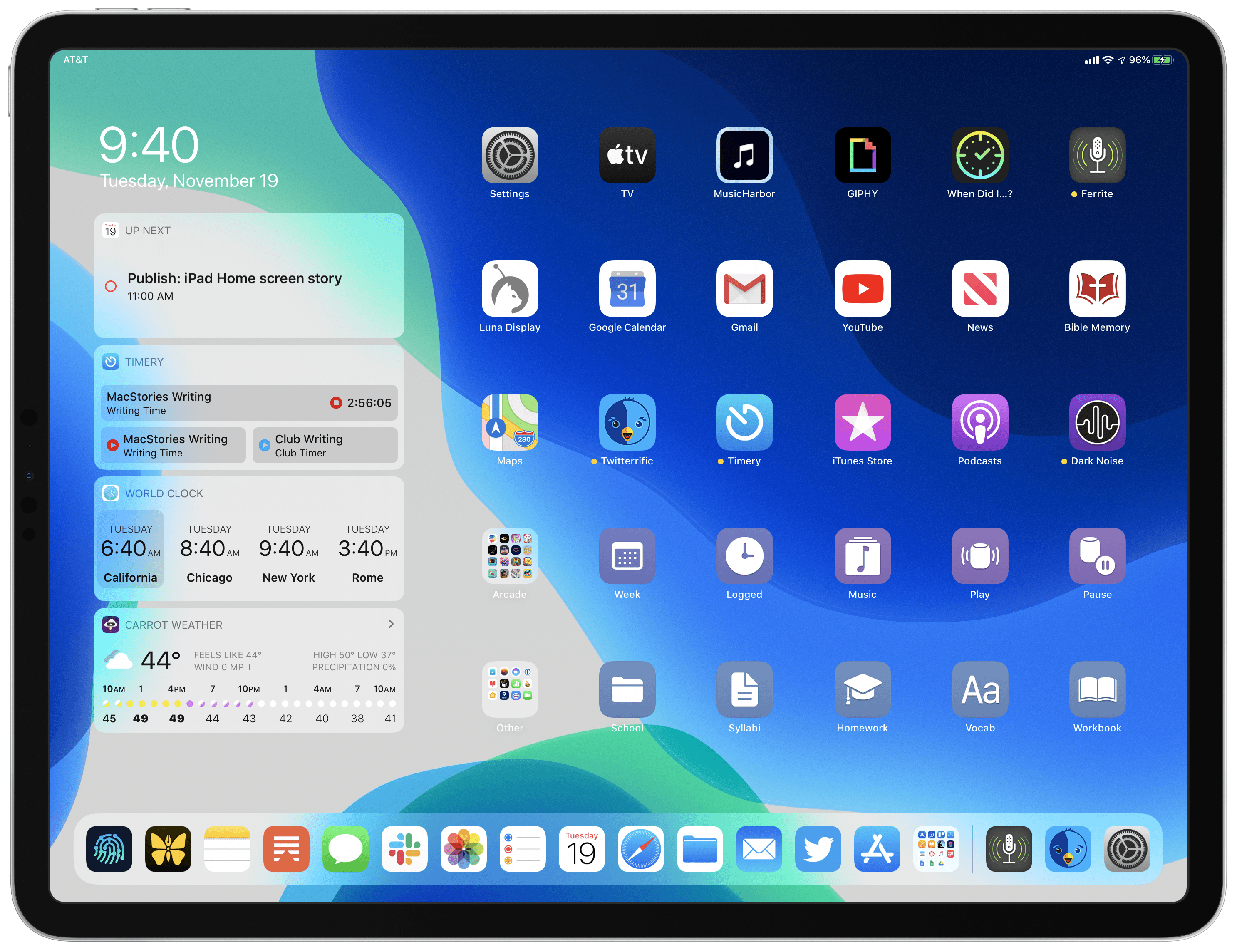 My Modern iPad Home Screen: Apps, Widgets, Files, Folders, and Shortcuts -  MacStories