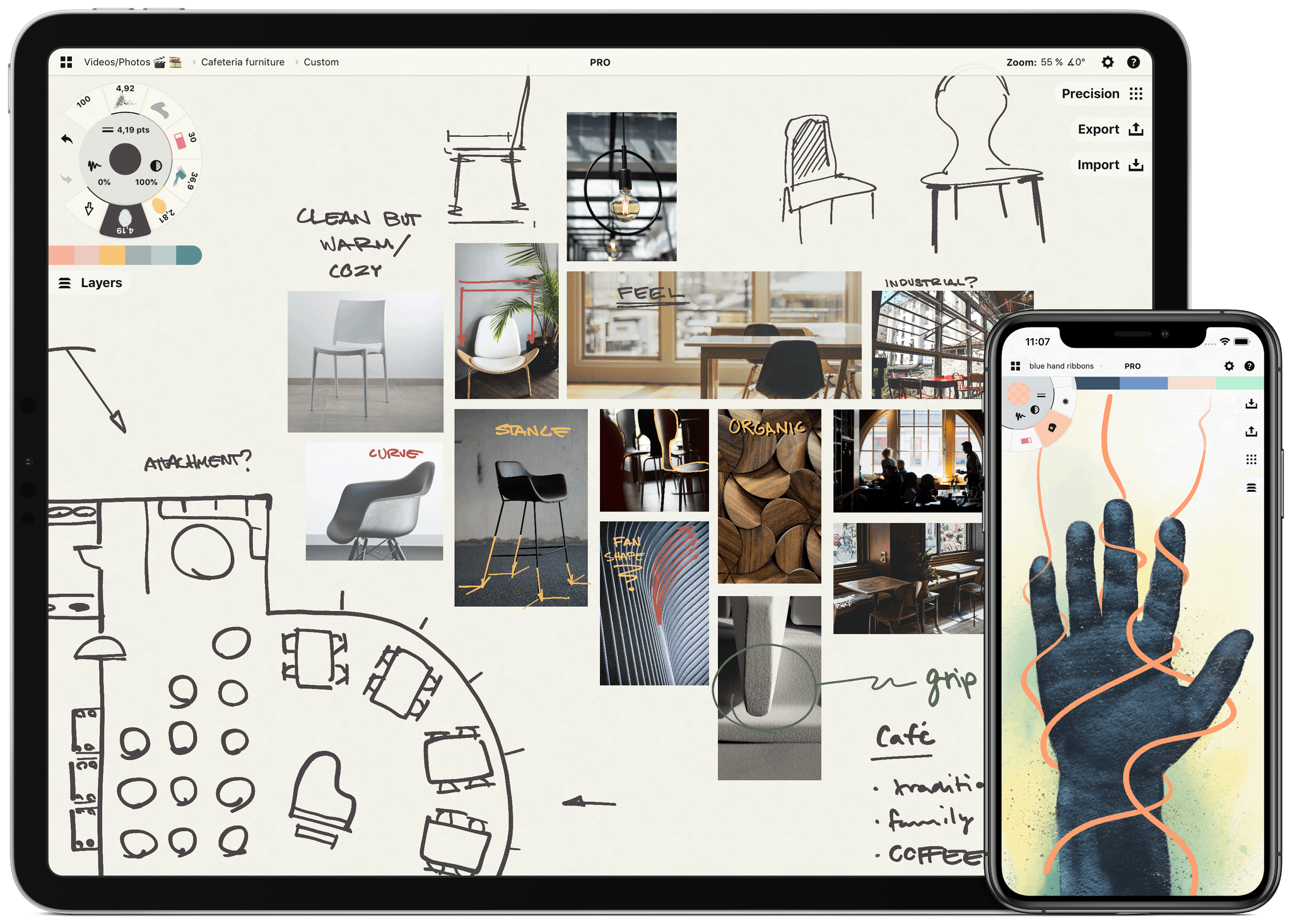 Discovering the Unexpected in Fashion Design • Concepts App • Infinite,  Flexible Sketching