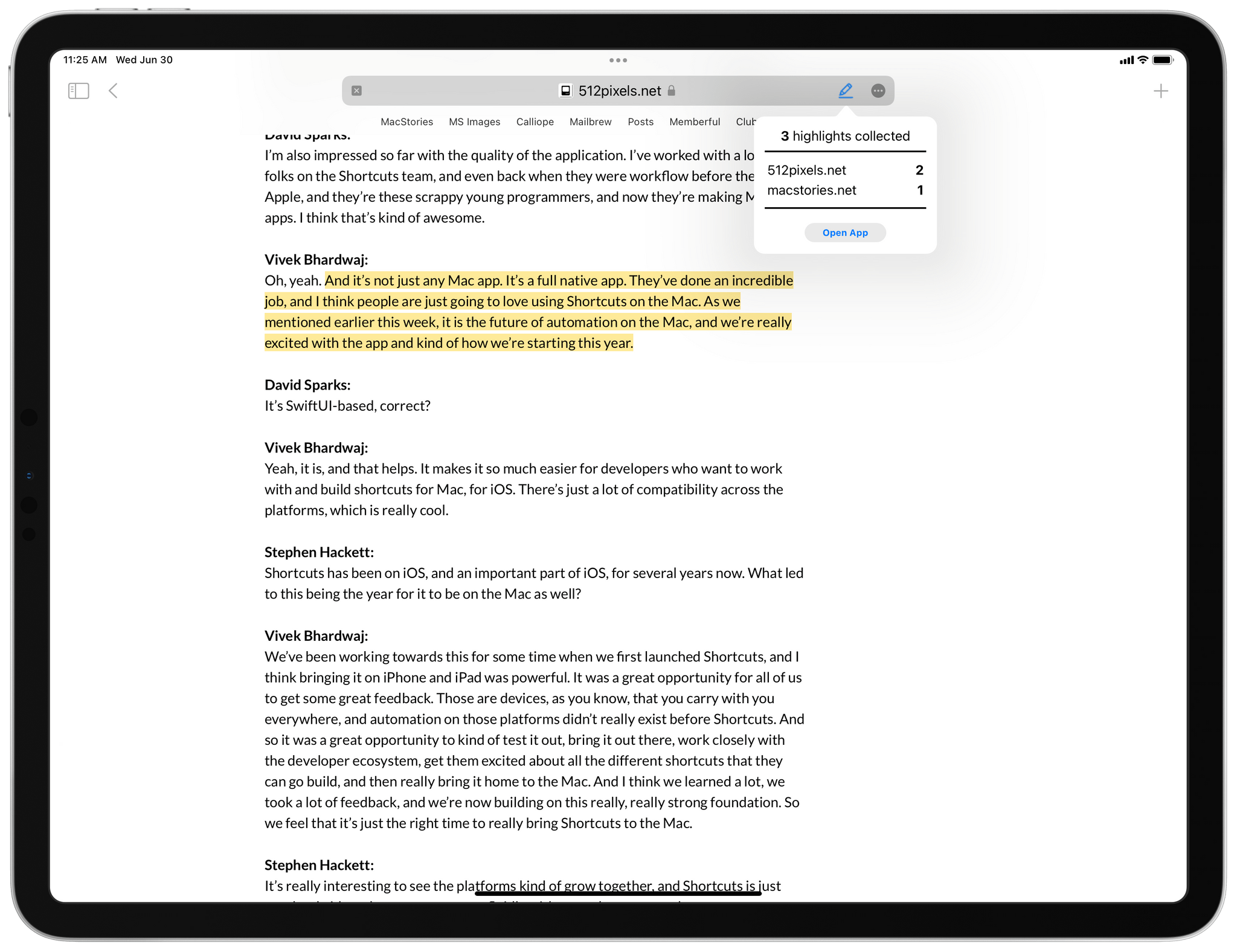 Safari web extensions can display popups on iPad.