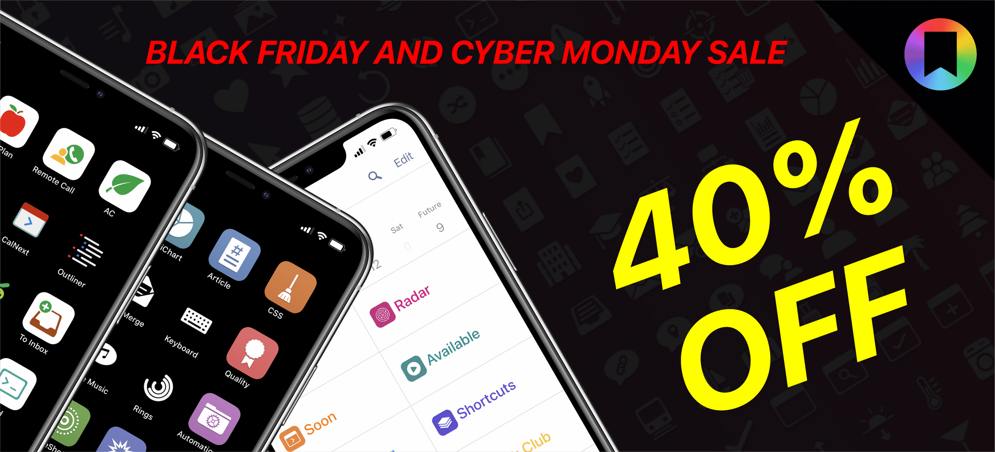 MacStories Shortcuts Icons and Perspective Icons are 40% off for Black Friday and Cyber Monday.