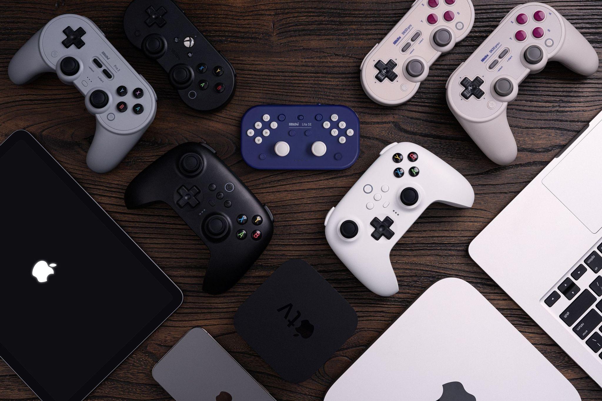 Six 8BitDo Controllers Add Support for Apple Hardware
