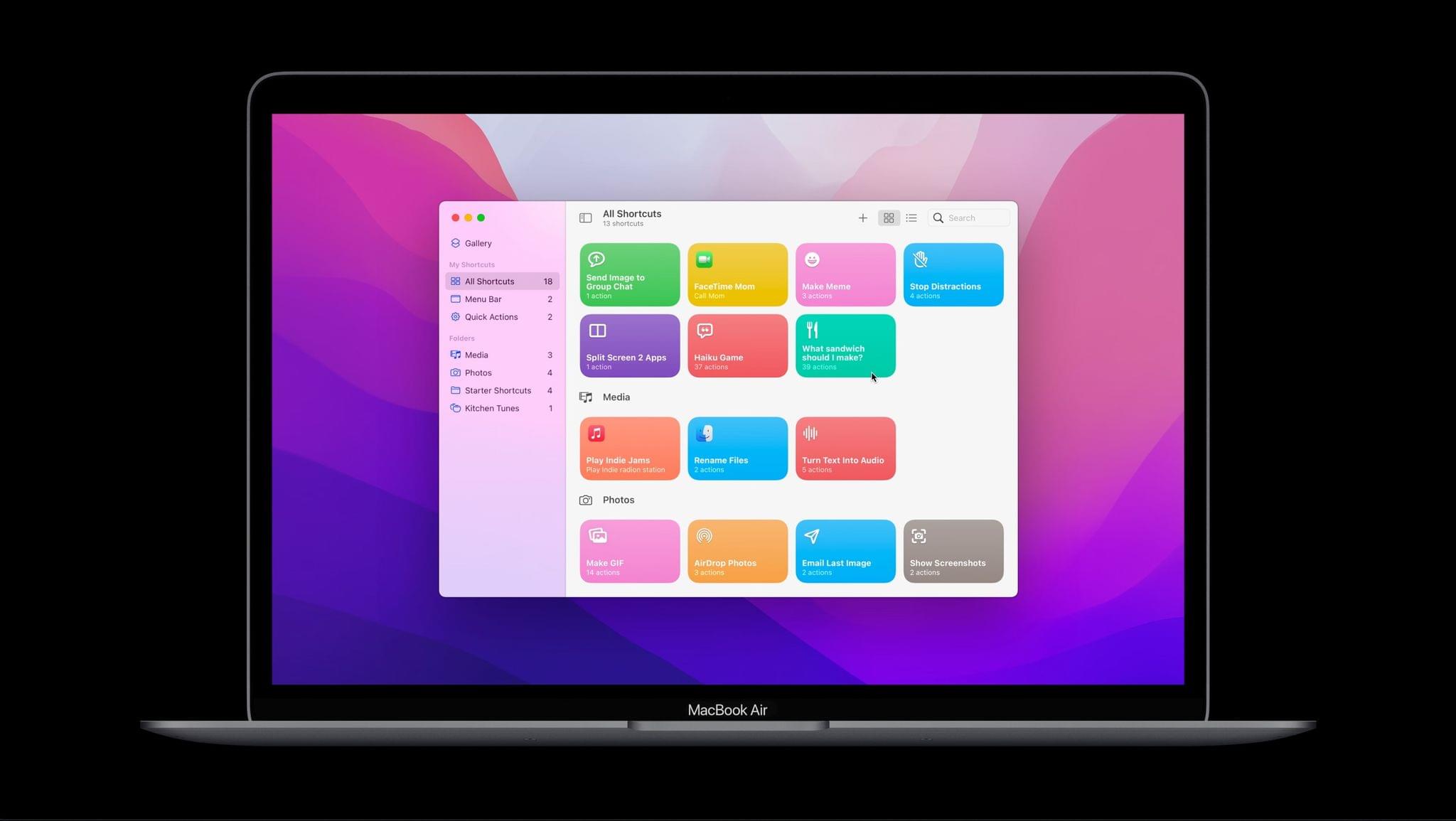 shortcuts app for macos