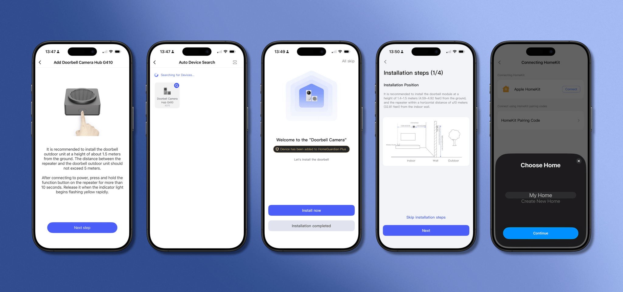 Adding the G410 doorbell to the Aqara app and HomeKit is quick and easy.