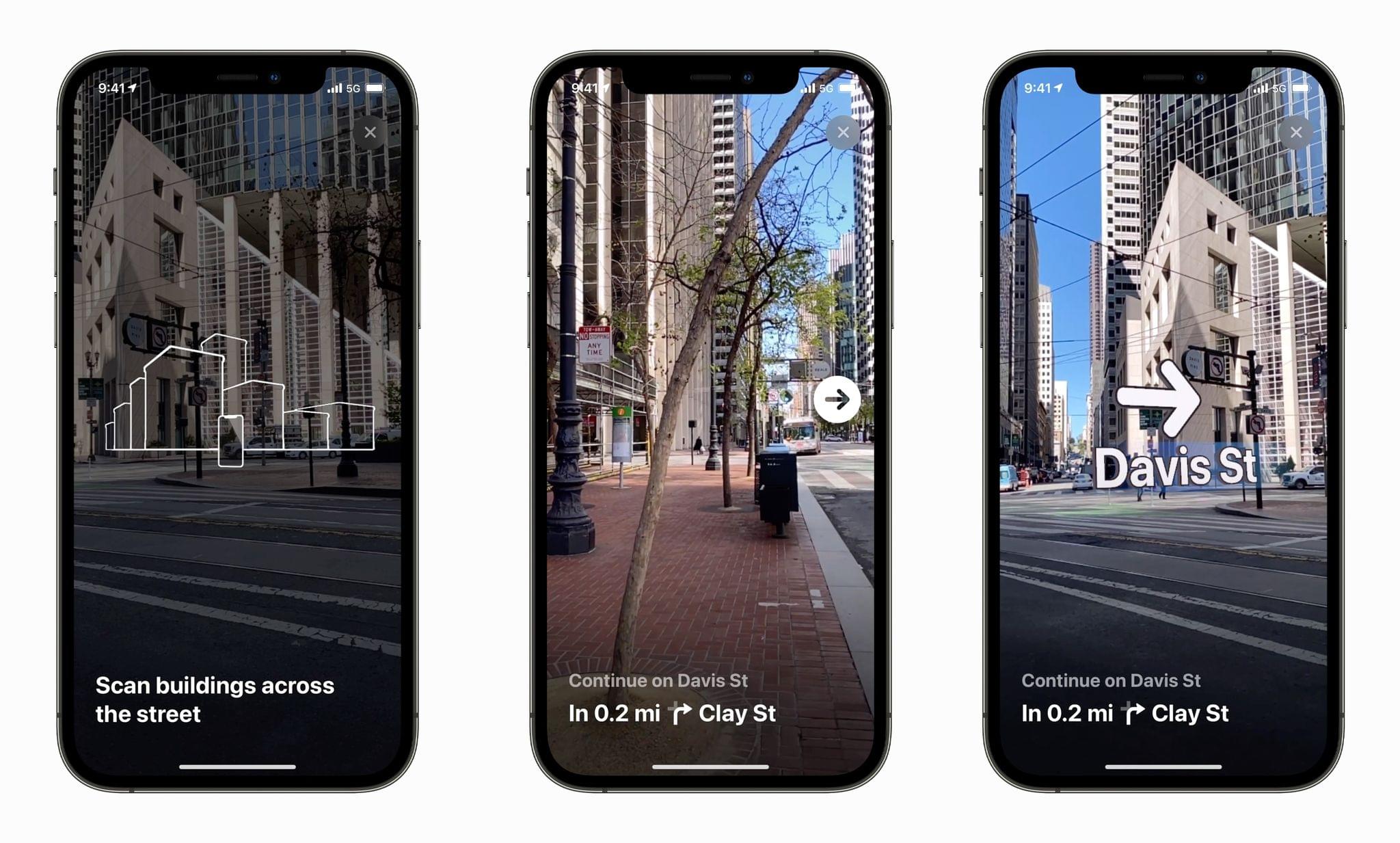 AR walking directions are coming to Maps. Source: Apple.