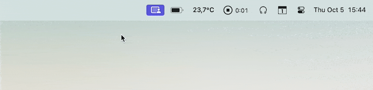Instead of displaying your hidden icons in a floating bar by default, Bartender 5 will now let you click the menu bar to temporarily replace your permanent menu bar icons.