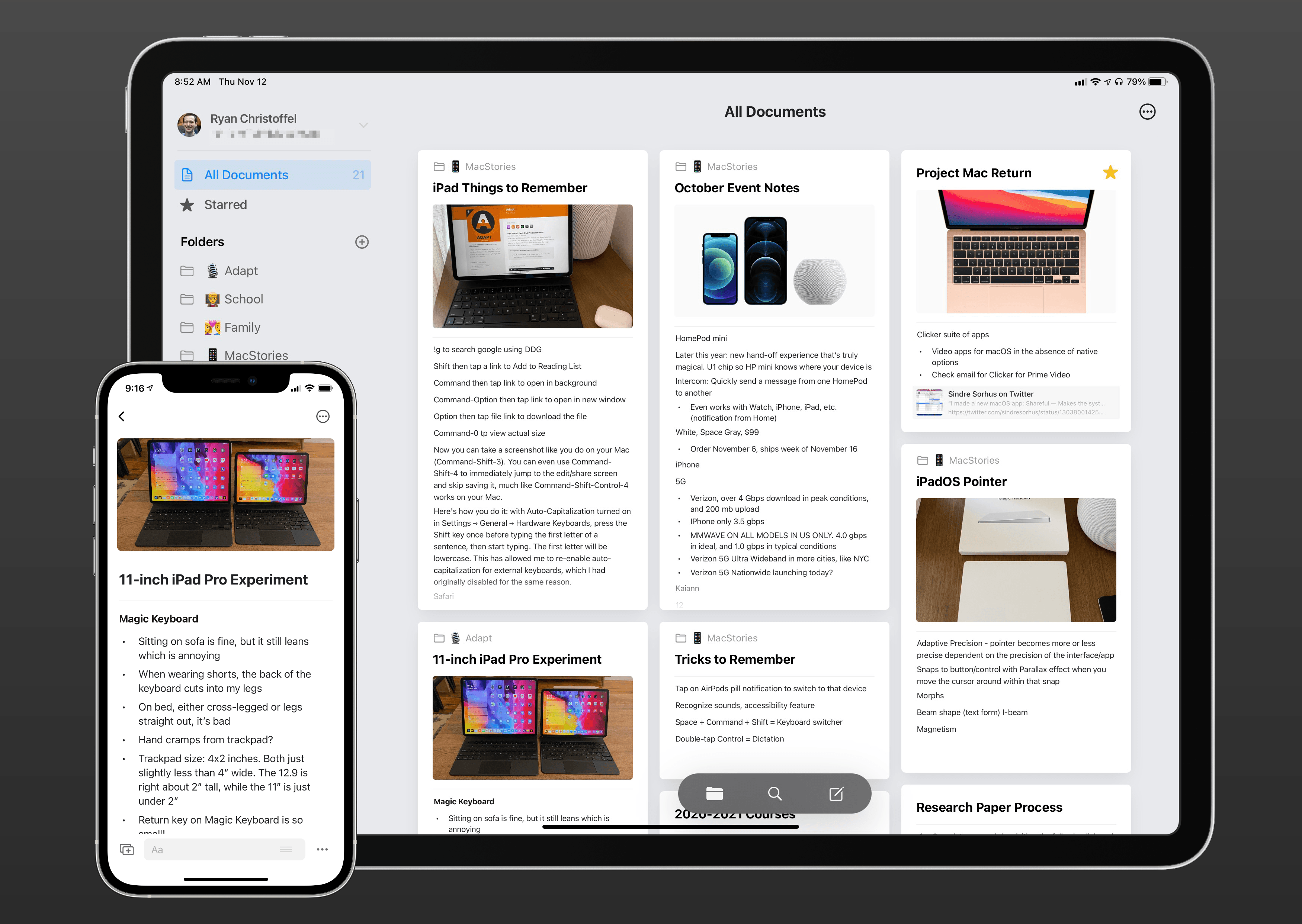 mac notes app table