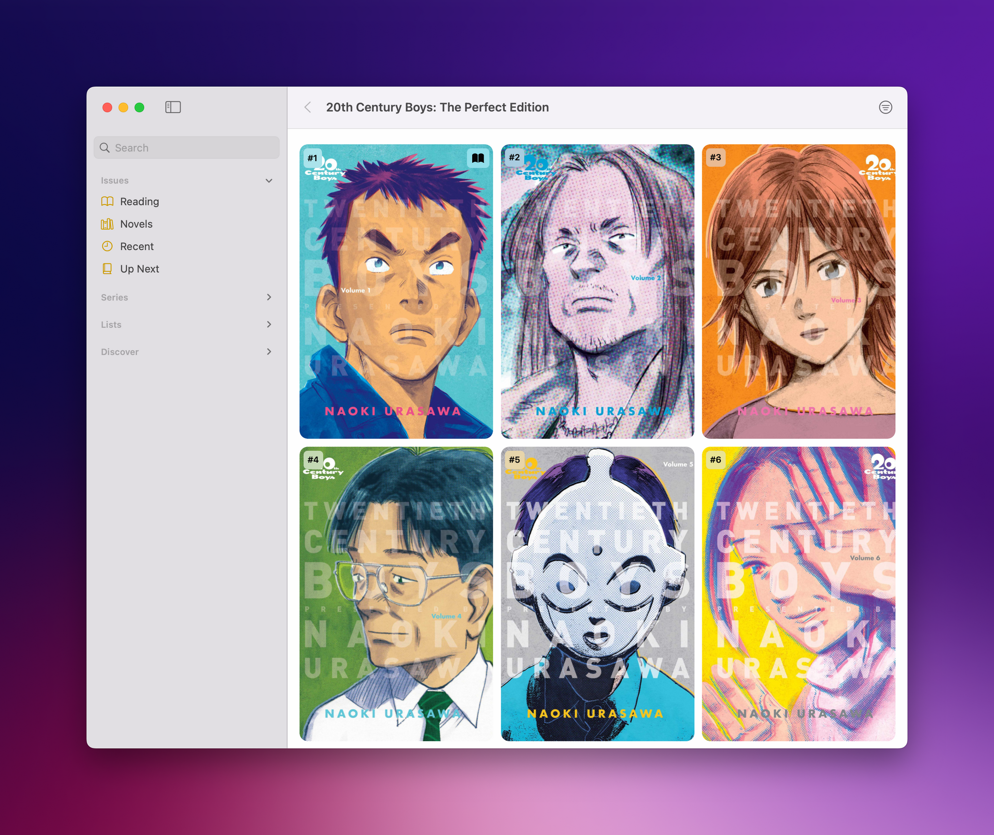 ComicTrack on the Mac.