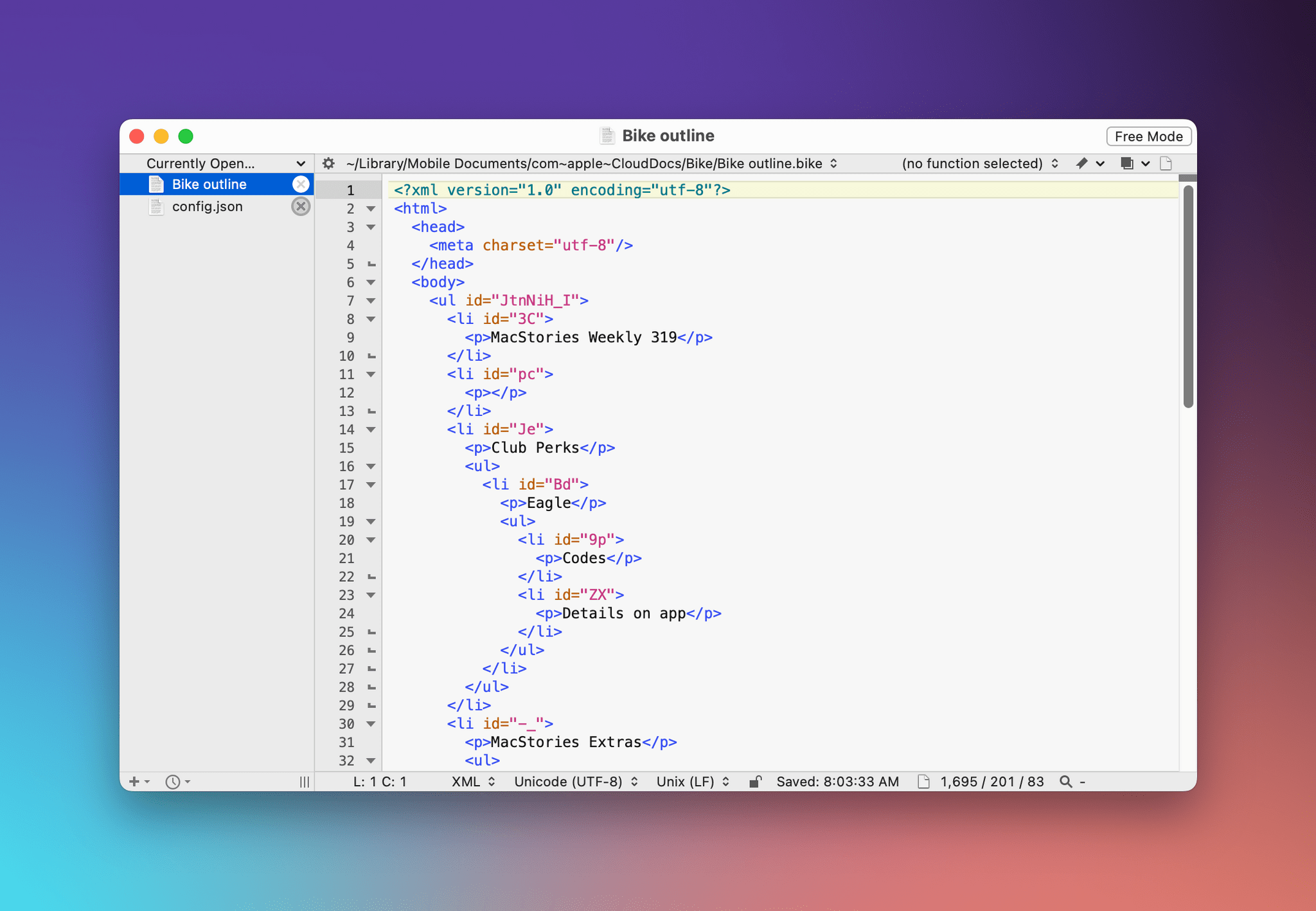 bbedit block cursor