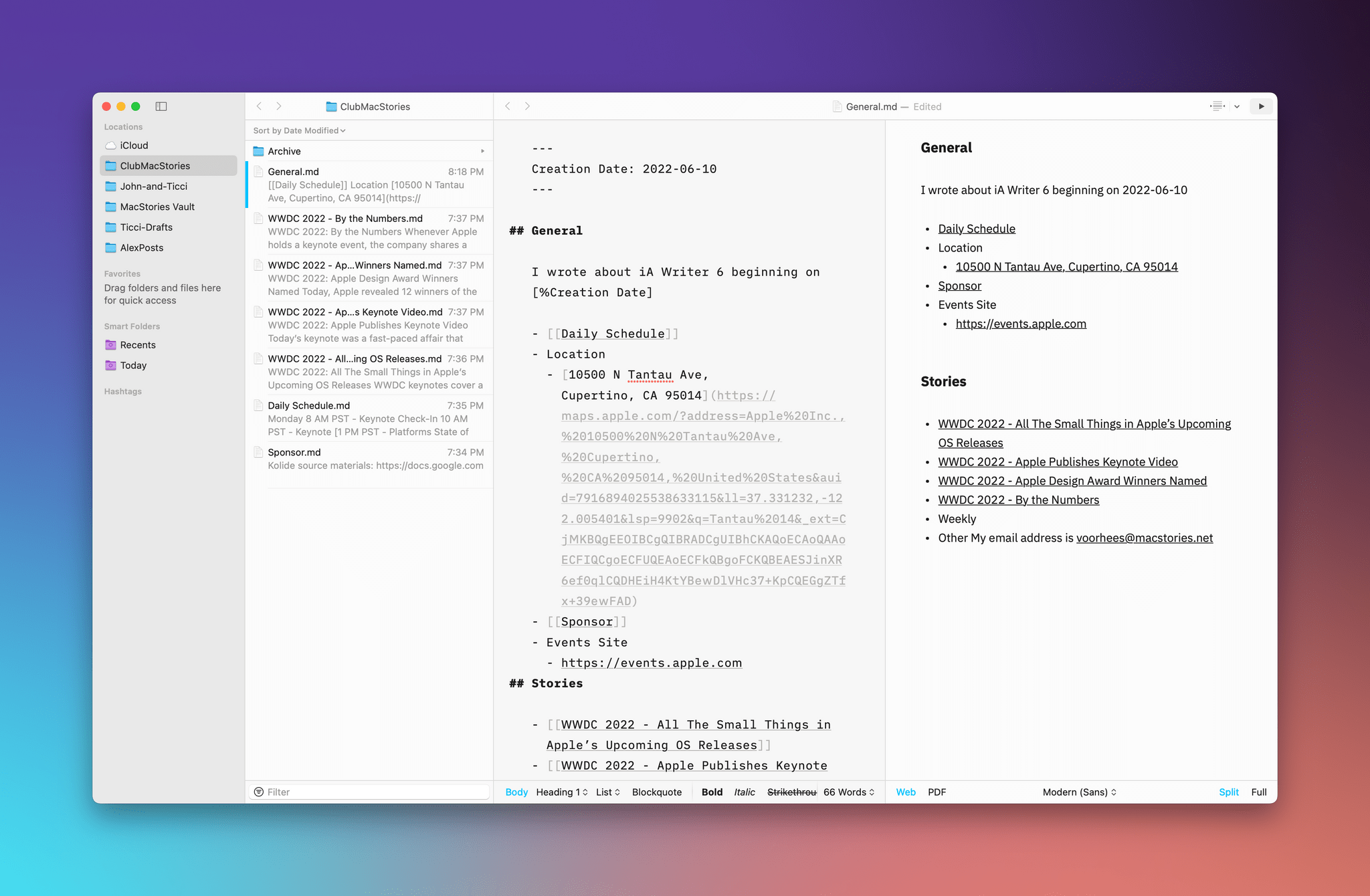 Defining metadata and using it as a variable in a document's body text.