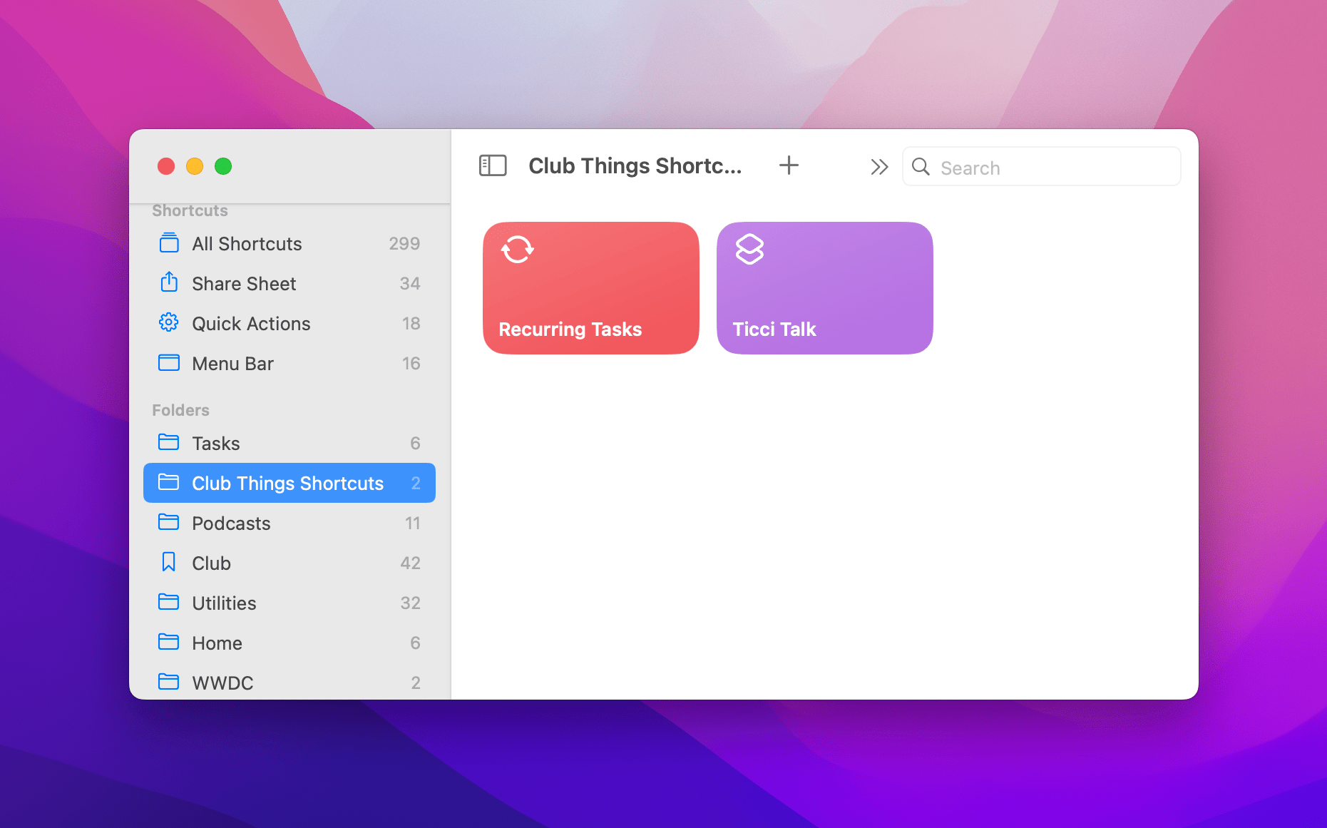 More Things shortcuts coming Friday in MacStories Weekly.