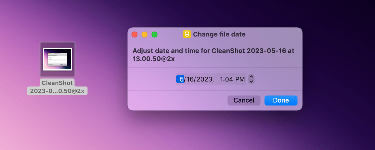 Change File Date.