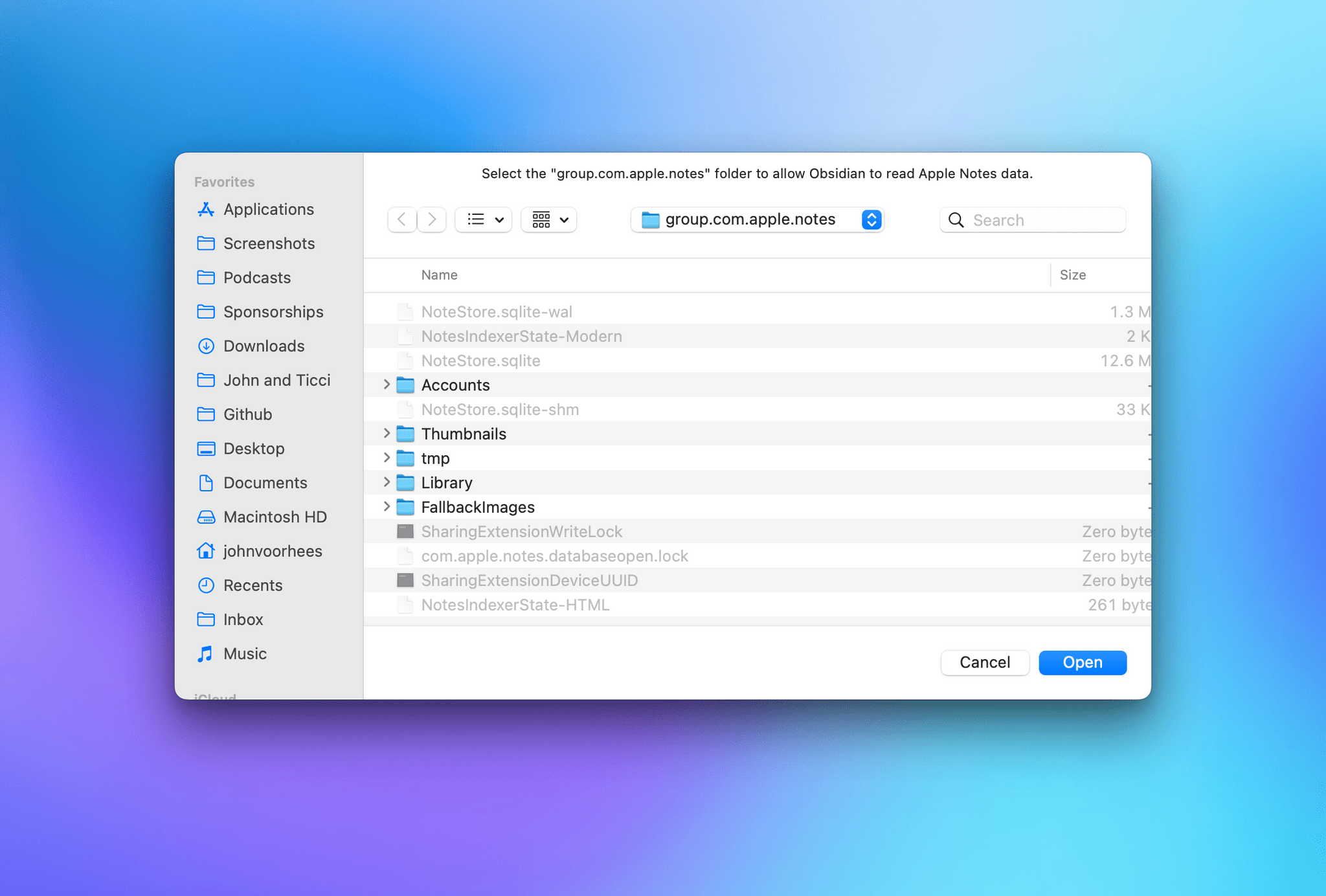 When you run Importer, it requires you to confirm where your Notes are stored, which is easy because the plugin takes you there itself.