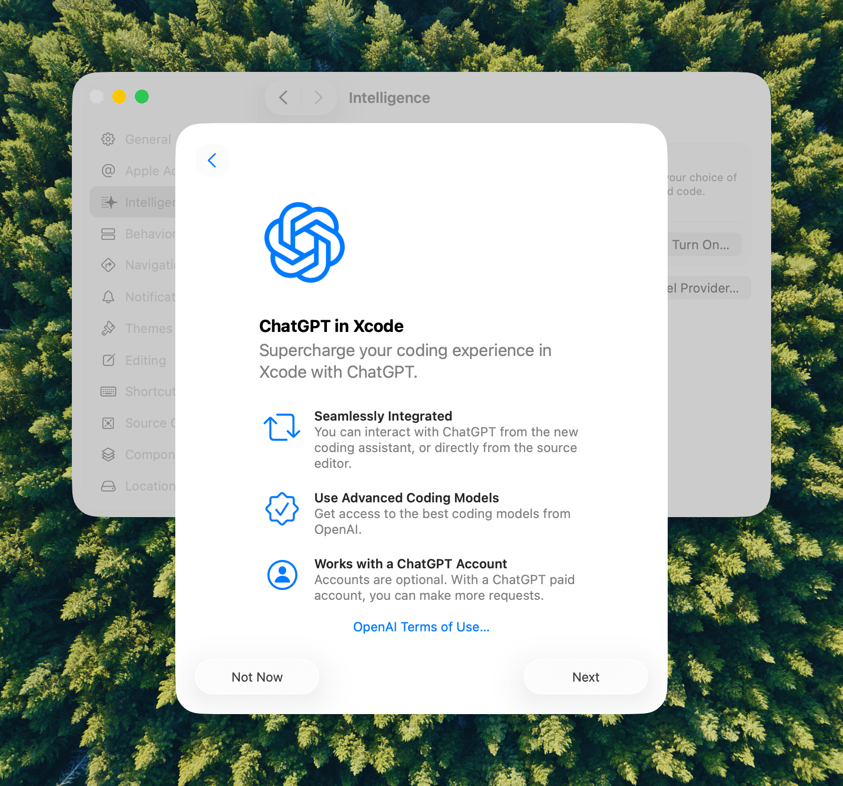 Apple worked with OpenAI on its ChatGPT integration, a limited version of which can be used for free or with a ChatGPT API account.