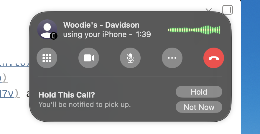 When you're put on hold, you have the option to hang up and be rung back when someone picks up.