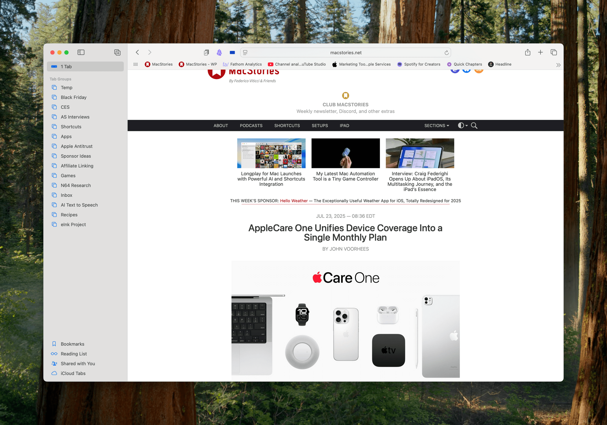 Safari on Sequoia.