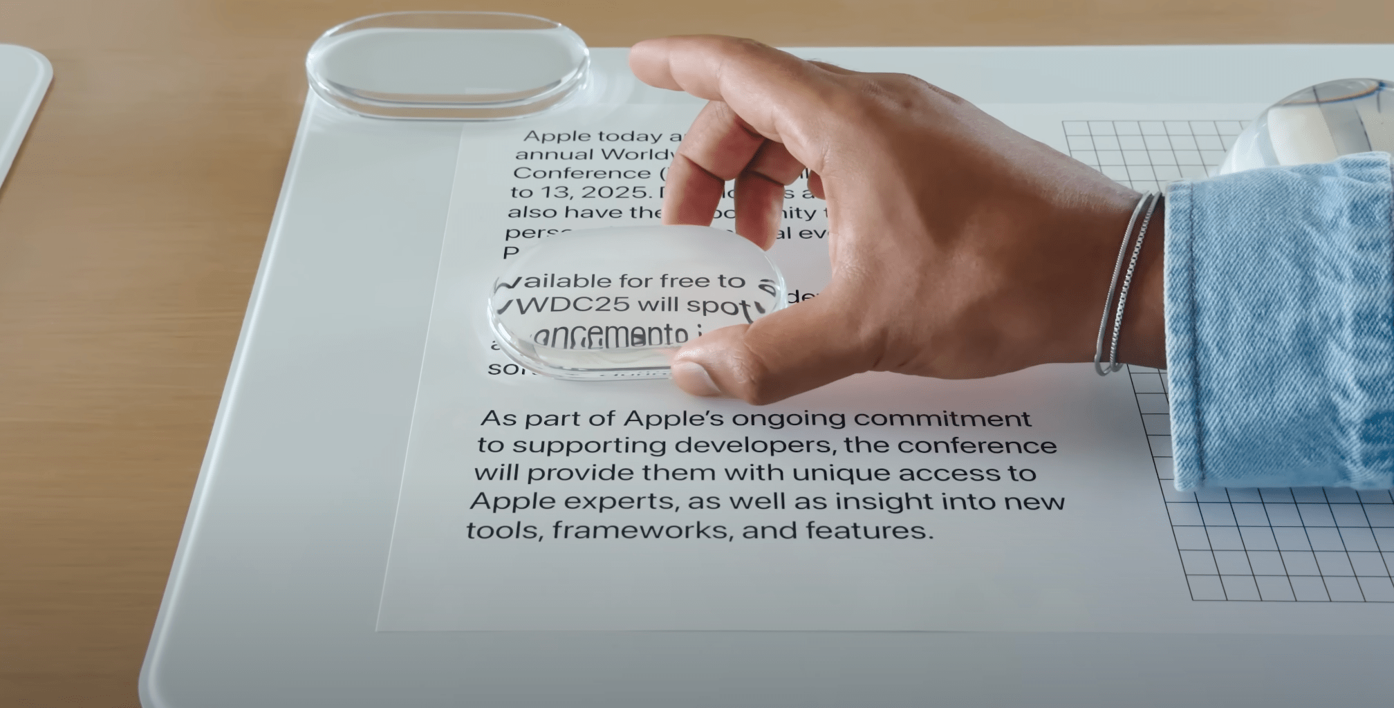 From Apple’s original Liquid Glass promo video.