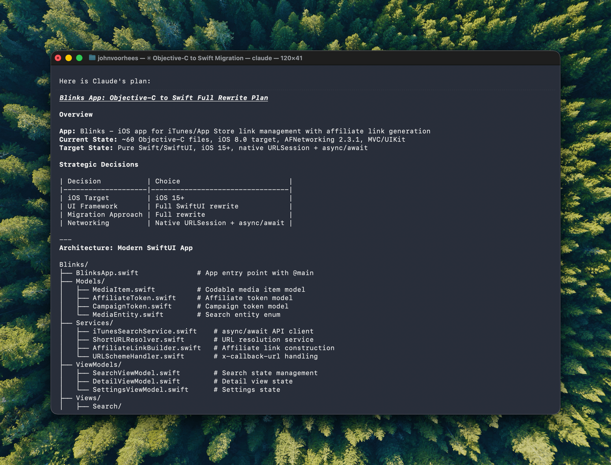 The first step was to create a plan.