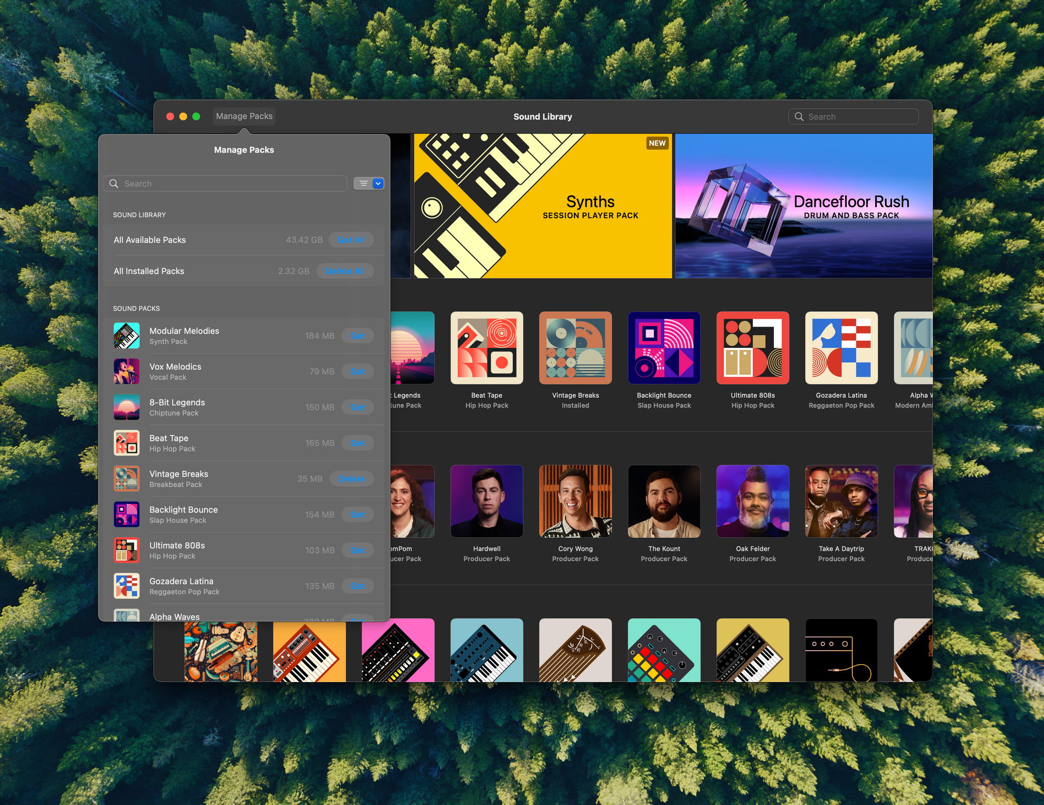 Logic Pro for Mac adds the Sound Library previously found only on the iPad.
