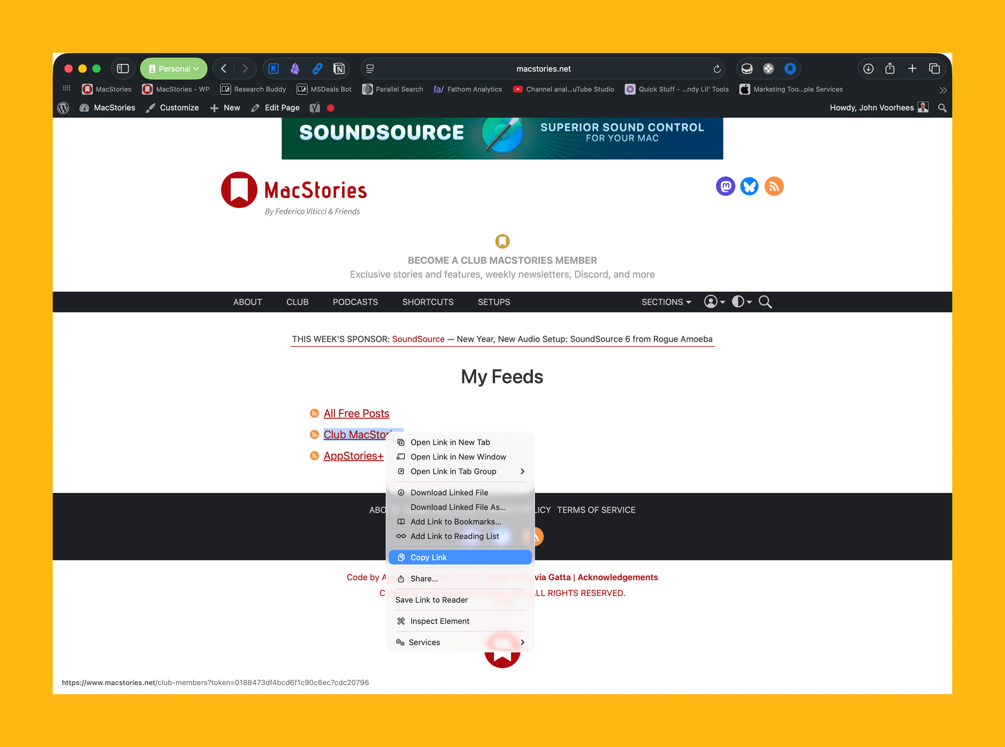 You need to resubscribe to your Club member RSS feeds.