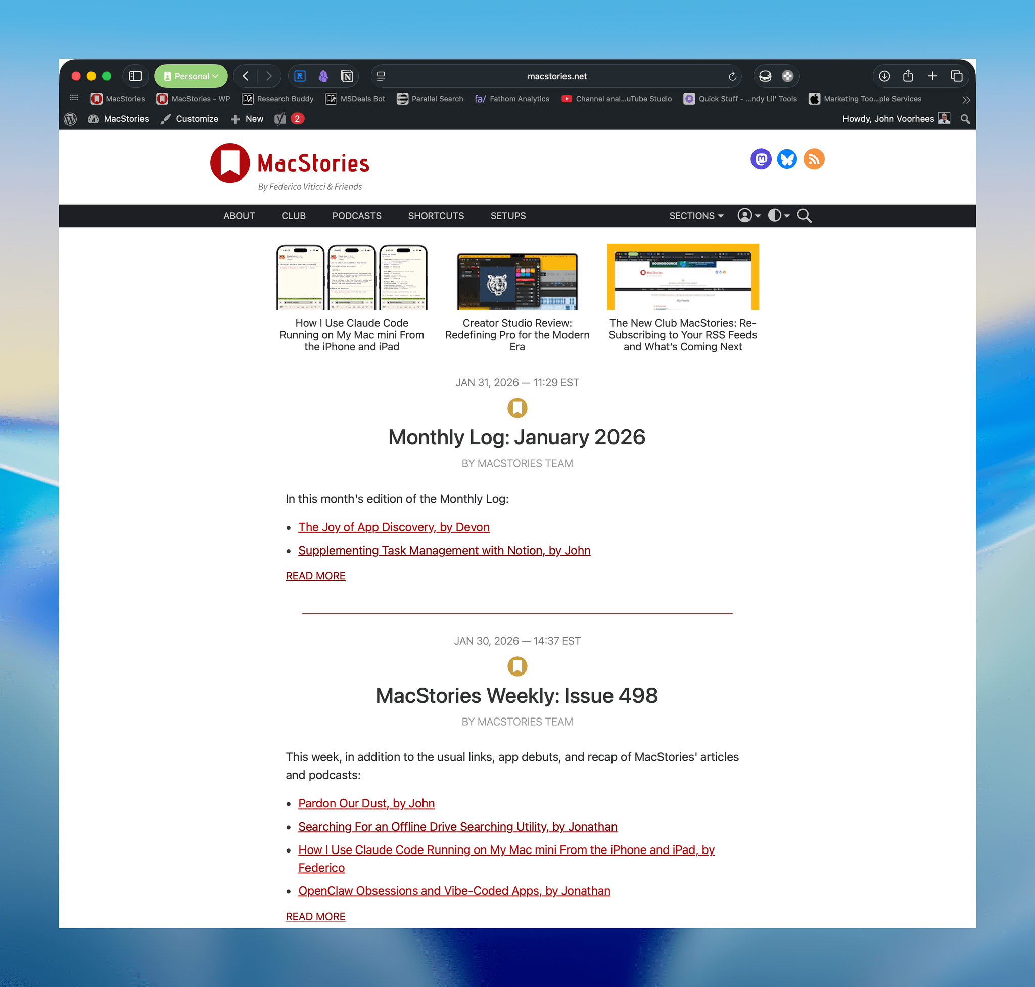 It's good to have everything in one place. Finally.